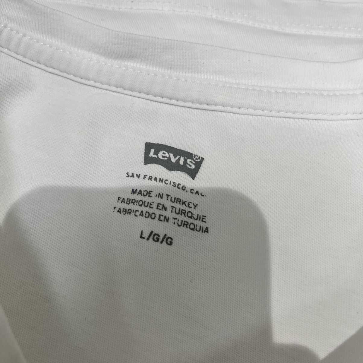 Levi's Levi’s Tee White Size US L / EU 52-54 / 3 - 4 Thumbnail