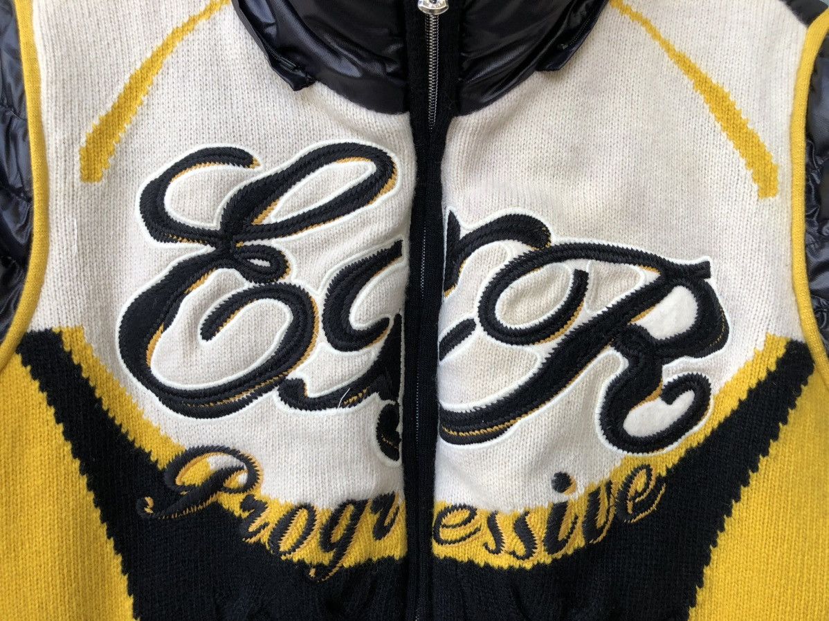 Japanese Brand Exr Progressive Zipper Up Knit Puffer Streetwear Winter MOTO Size US M / EU 48-50 / 2 - 7 Thumbnail