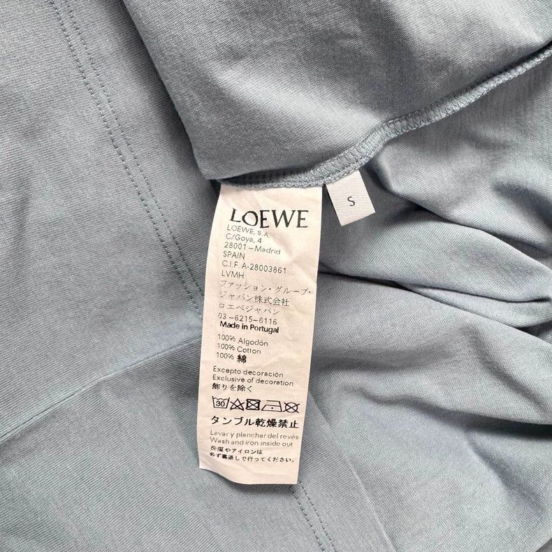 Loewe LOEWE Smog blue embroidered logo short sleeves Size S / US 4 / IT 40 - 4 Thumbnail