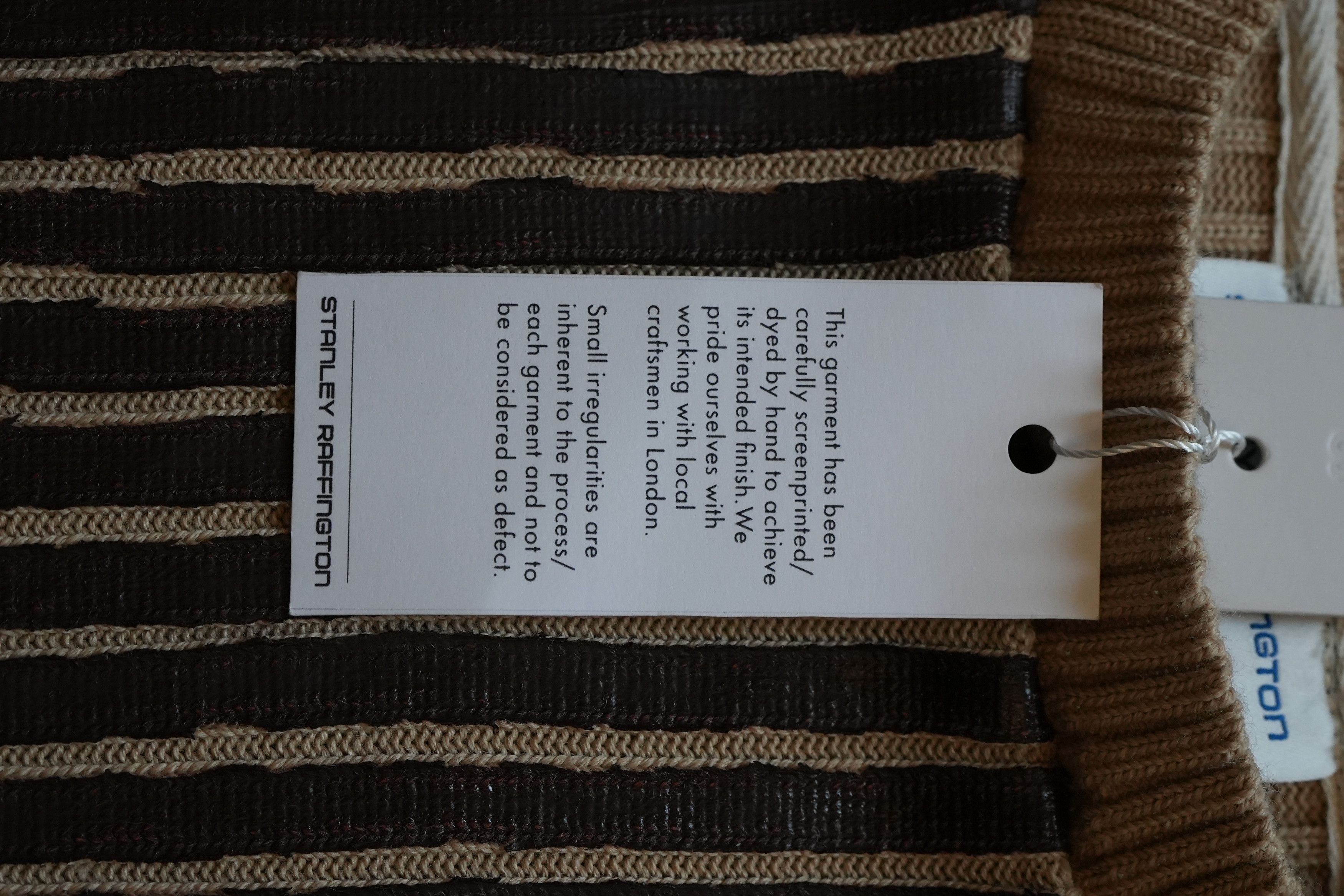 Other Stanley Raffington ribbed coated sweater brown and beige NWT Size US M / EU 48-50 / 2 - 1 Thumbnail