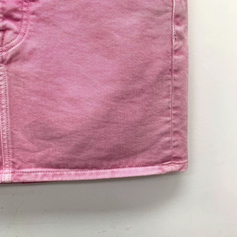 Balenciaga Balenciaga Pink Worn Cotton Casual Denim Skirt Size 24" / US 00 / IT 34 - 4 Thumbnail