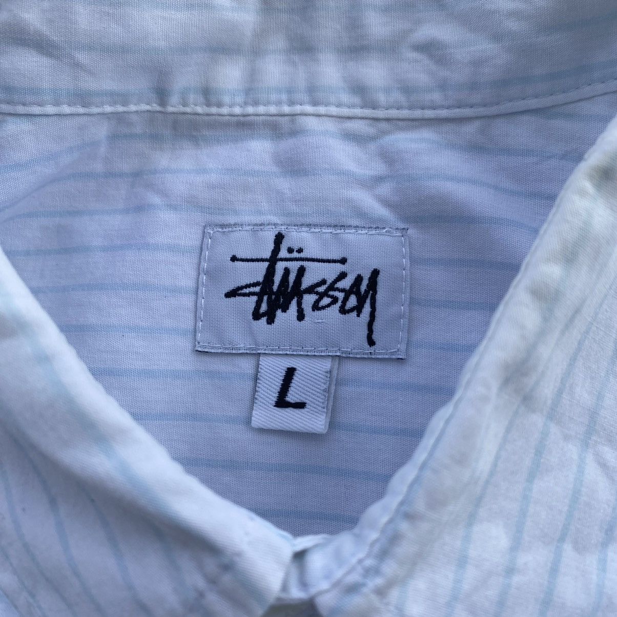Stussy Vintage Stussy Boxy Cut stripe Shirt Size US L / EU 52-54 / 3 - 6 Thumbnail