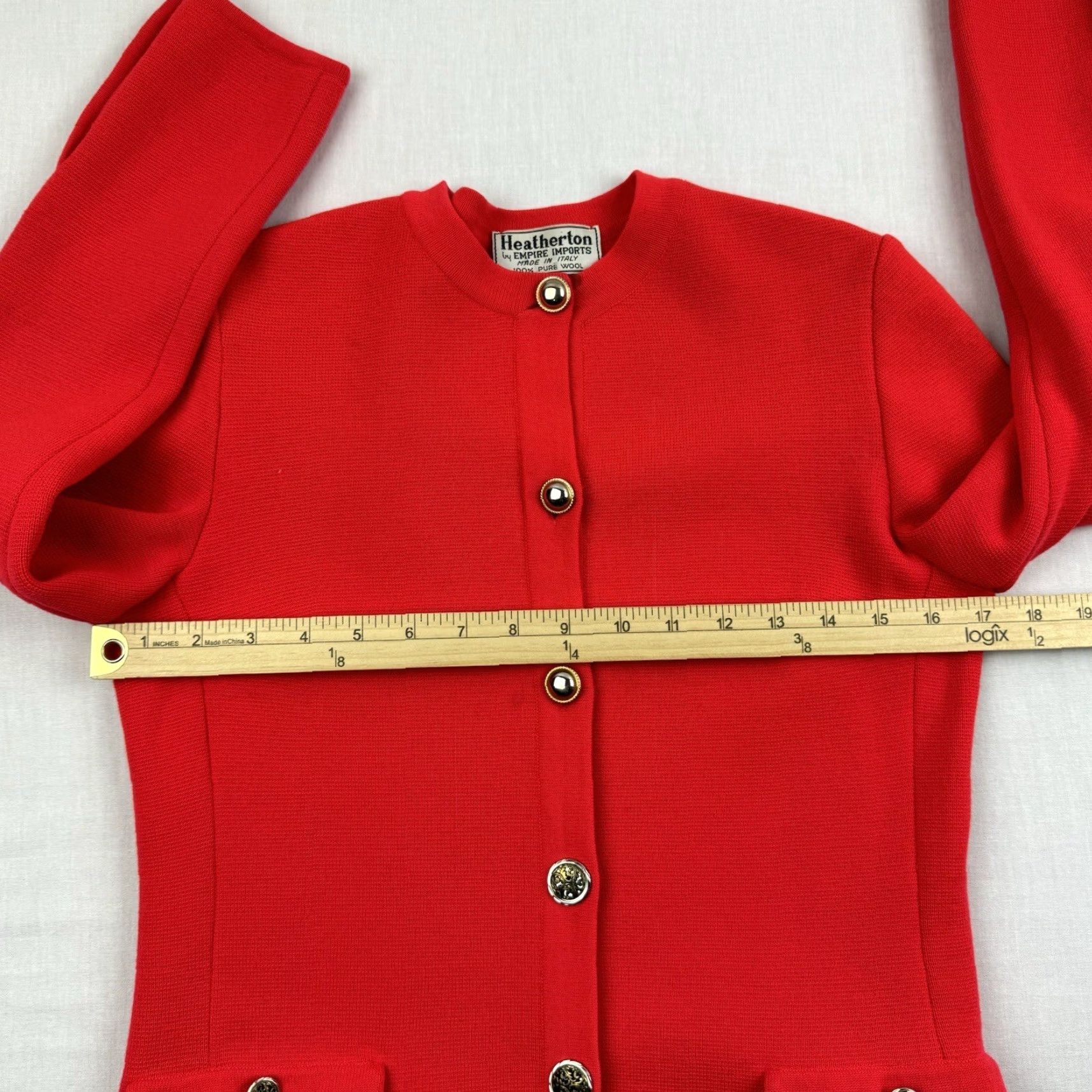 Vintage VINTAGE Heatherton Cardigan Sweater Womens Small Red Wool 80s 90s Italy Brand Heatherton Womens Small Red Wool Cardigan 80s US? Size S / US 4 / IT 40 - 7 Thumbnail