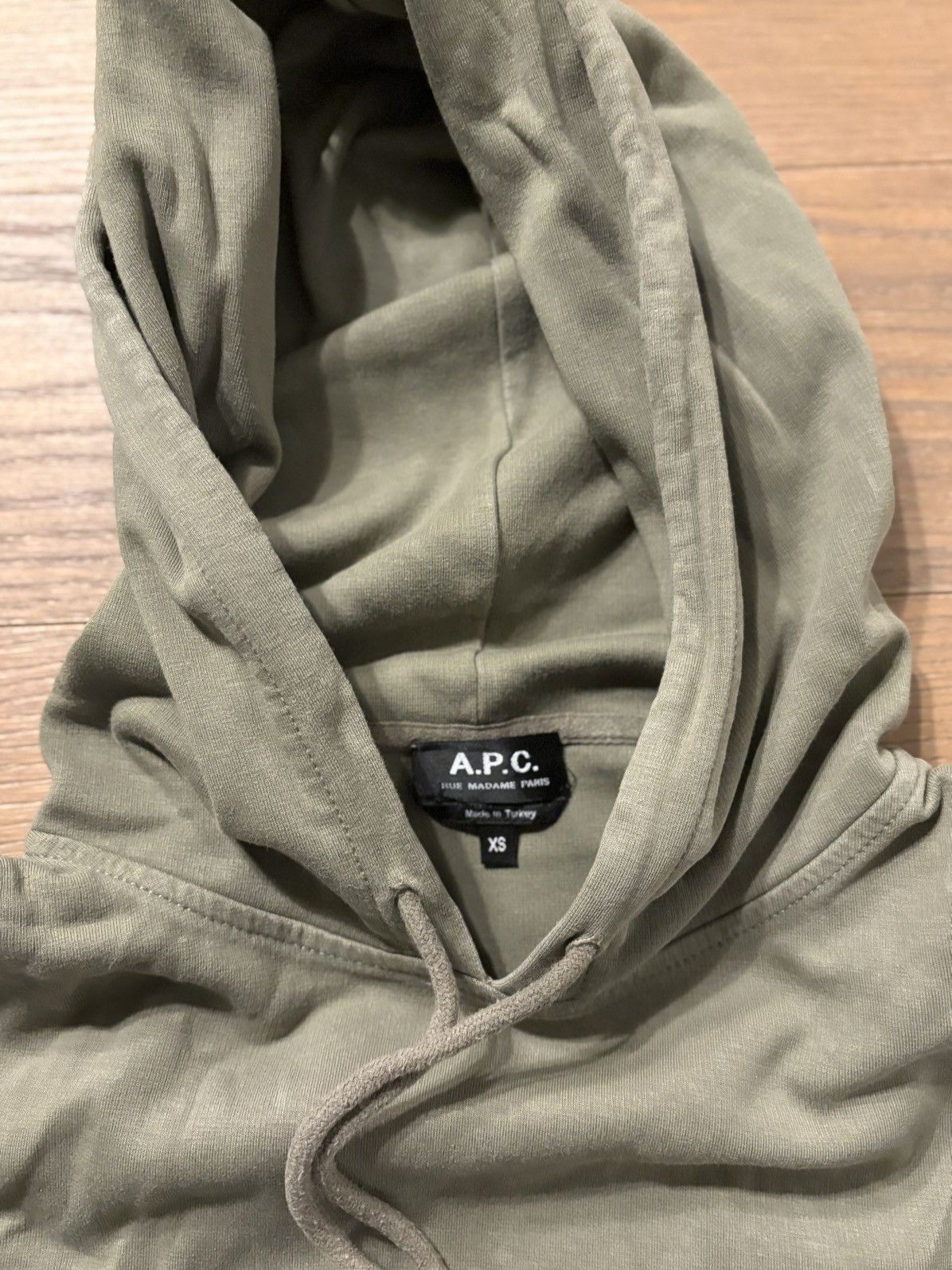 A.P.C. APC Khaki Hoodie Size US S / EU 44-46 / 1 - 4 Thumbnail