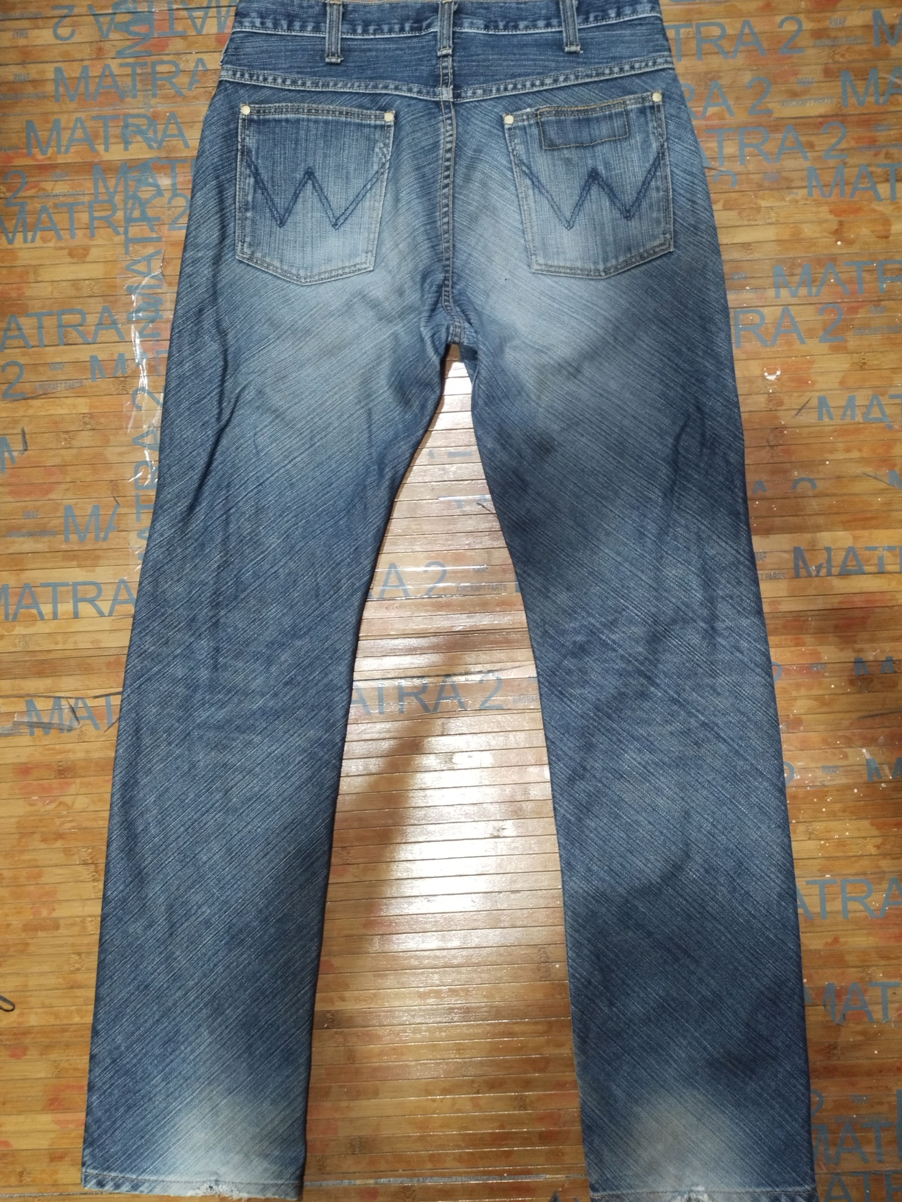 Japanese Brand × Vintage × Wrangler Jeans Wrangler Sanforized, Greensboro Sz 32"31" Size US 32 / EU 48 - 2 Thumbnail