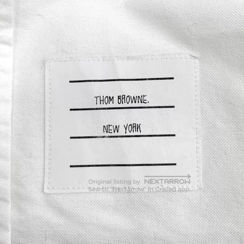 Thom Browne Thom Browne Long-sleeved shirt with single row of buttons Size US M / EU 48-50 / 2 - 5 Thumbnail