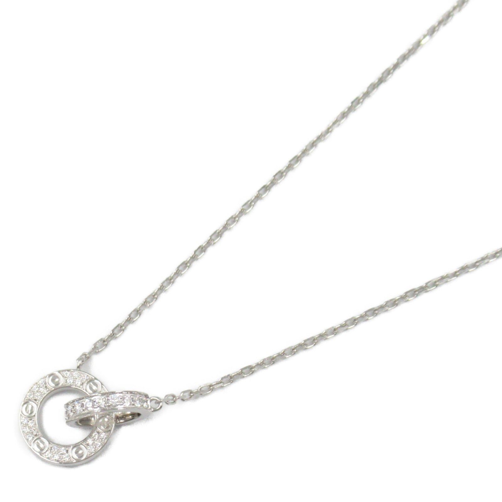 Cartier Cartier Baby Love Necklace Diamond K18Wg (White Gold) Clear Size ONE SIZE - 1 Thumbnail