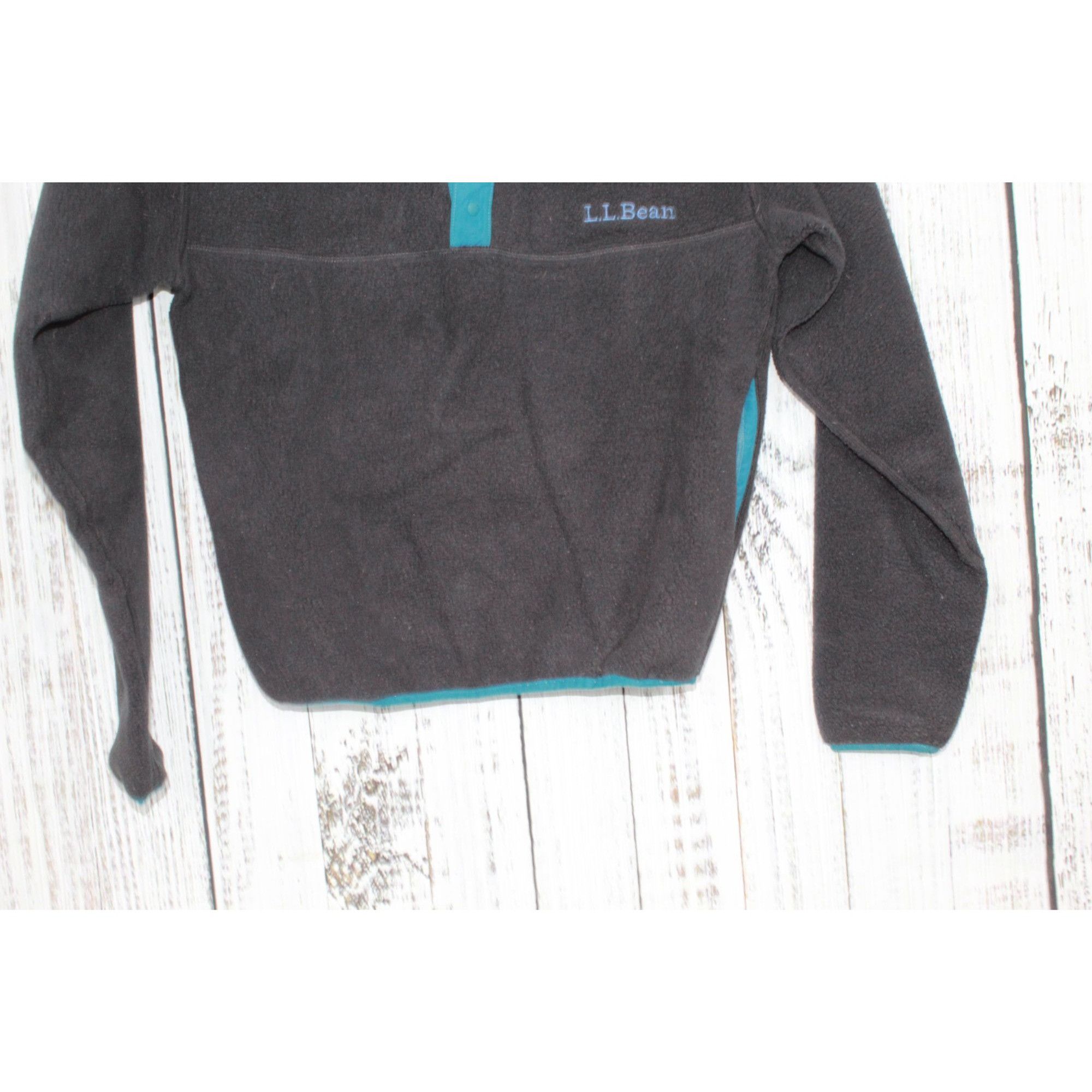 L.L. Bean LL Bean Women’s Classic Black Fleece Pullover Sweater Size XXS / US 00 / IT 34 - 3 Thumbnail