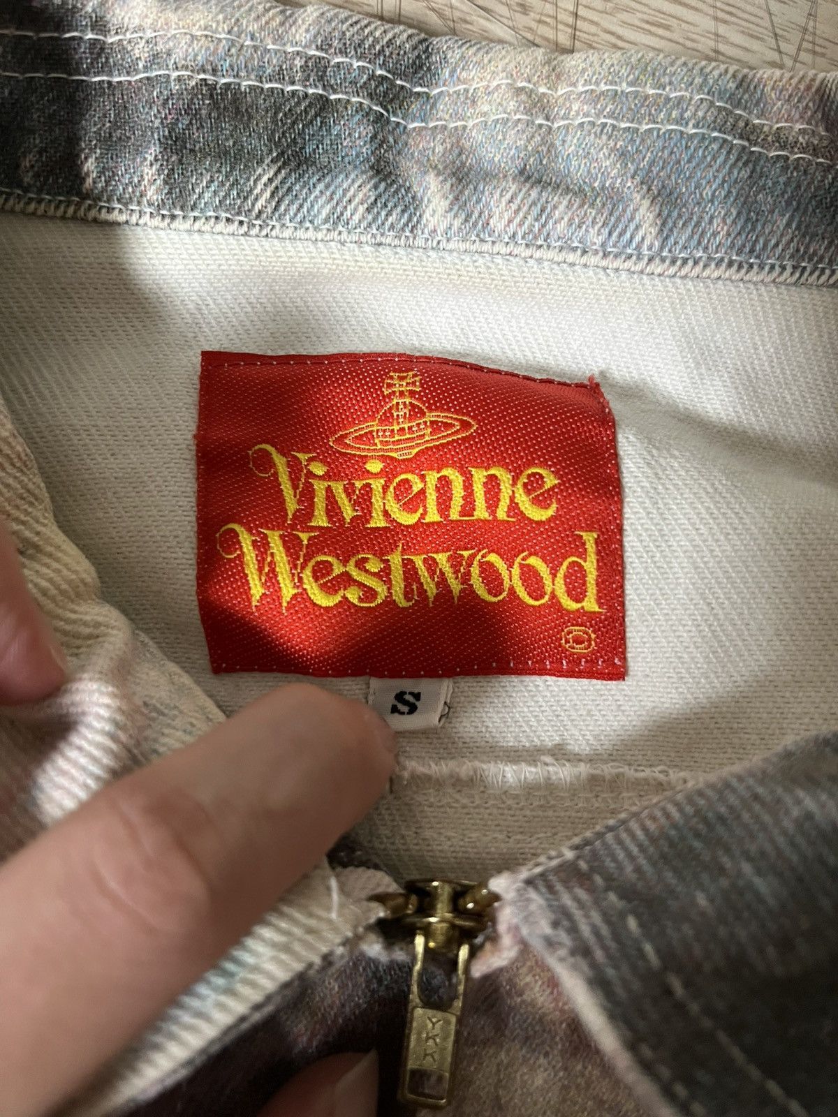 Vivienne Westwood S Vivienne Westwood 90s Swarm Of Cupids Putti Denim Jacket Size S / US 4 / IT 40 - 9 Thumbnail