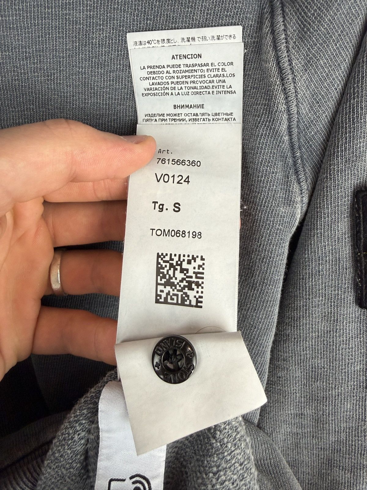 Stone Island Grey Stone Island sweatshirt Size US S / EU 44-46 / 1 - 9 Thumbnail