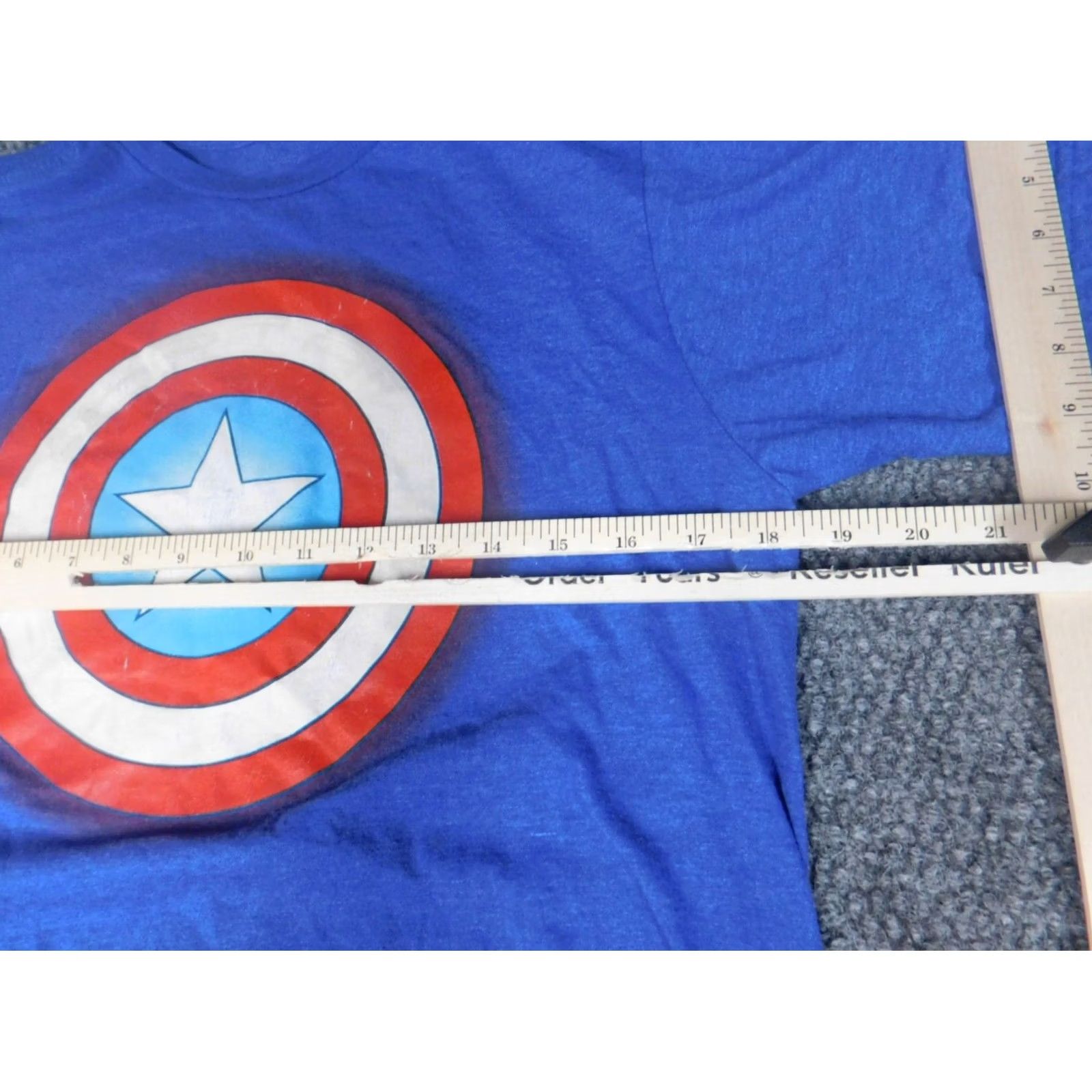 Vintage Marvel Captain America Womens Shirt 2X Blue Crew Neck Long Sleeve T-Shirt Regular Fit Casual Basic Graphic Size XXL / US 16-18 / IT 52-54 - 5 Thumbnail