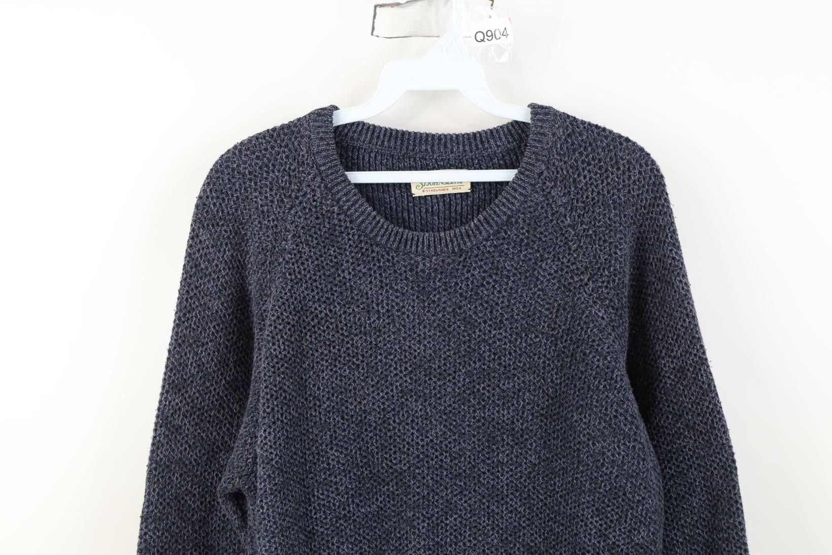 Vintage Vintage 90s Streetwear Cotton Weave Knit Crewneck Sweater Size US M / EU 48-50 / 2 - 2 Thumbnail