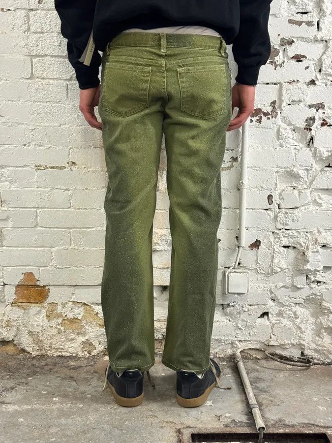 Roberto Cavalli 2000s Roberto Cavalli Gradient Green Glitter Pants Size US 30 / EU 46 - 4 Thumbnail