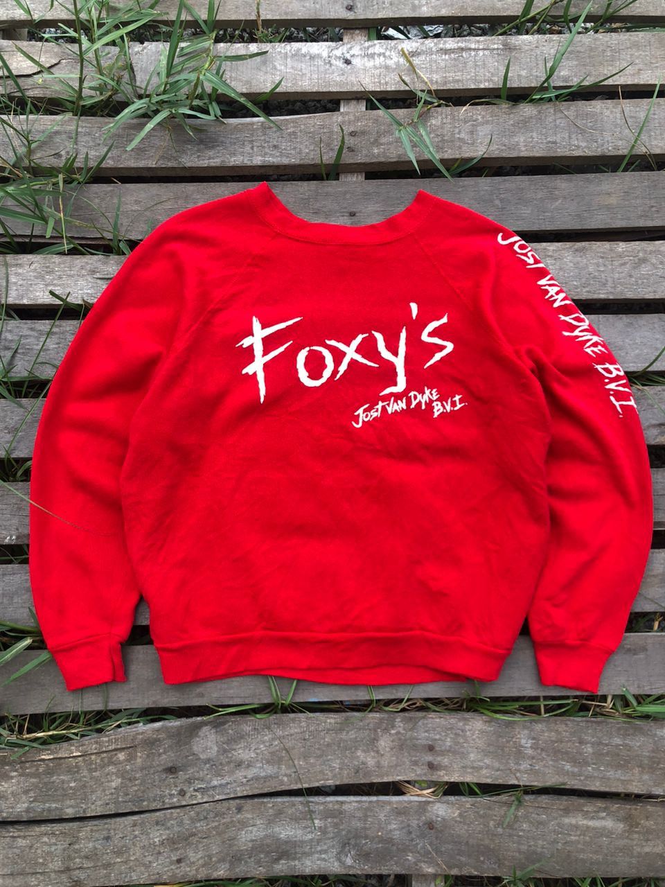 Vintage Vintage 80s Foxy's "Jost Van Dyke" Baggy Sweatshirt Size US M / EU 48-50 / 2 - 1 Thumbnail
