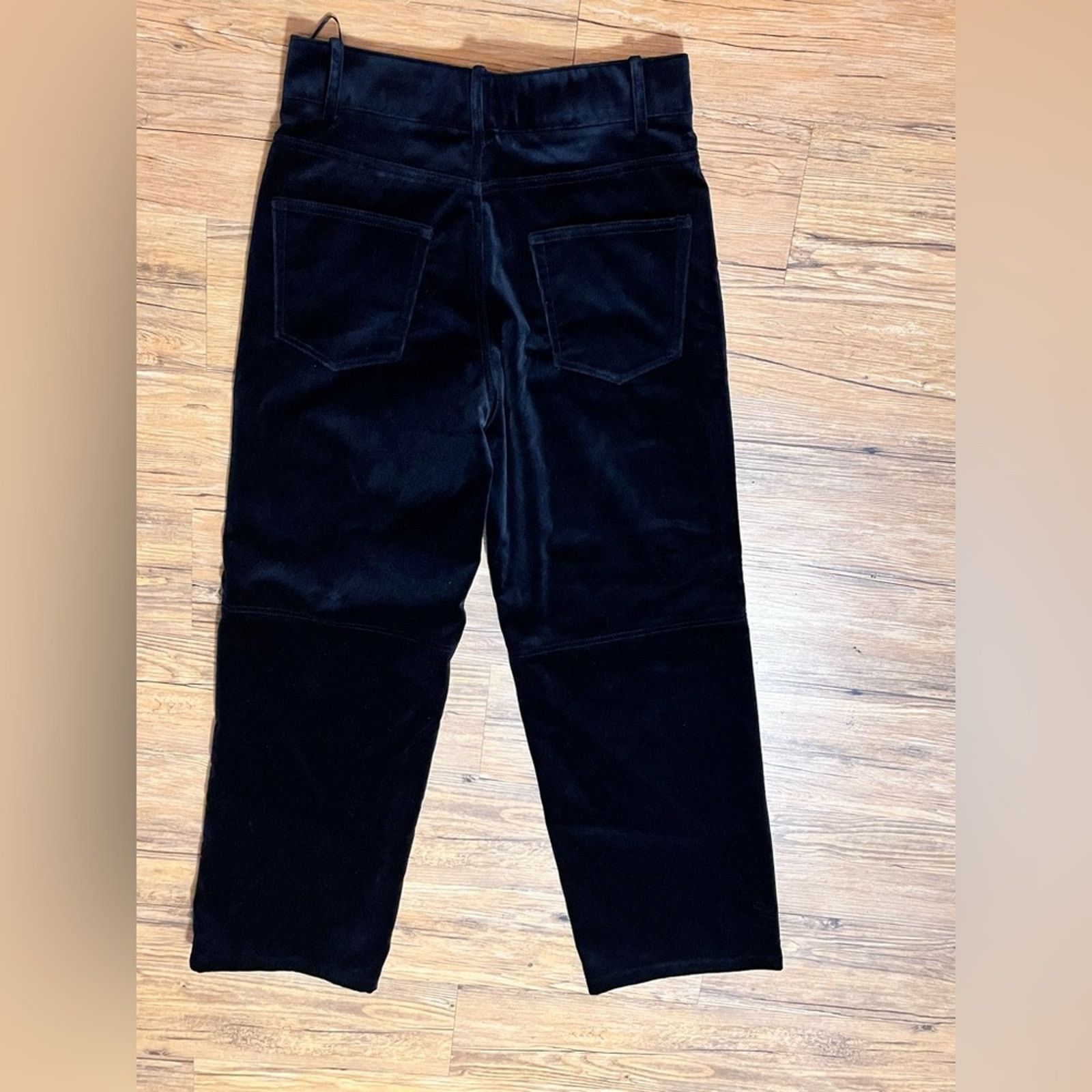 Zara NWT-Zara- STRAIGHT LEG VELVET PANTS ZW COLLECTION-Small Size 27" / US 4 / IT 40 - 6 Thumbnail