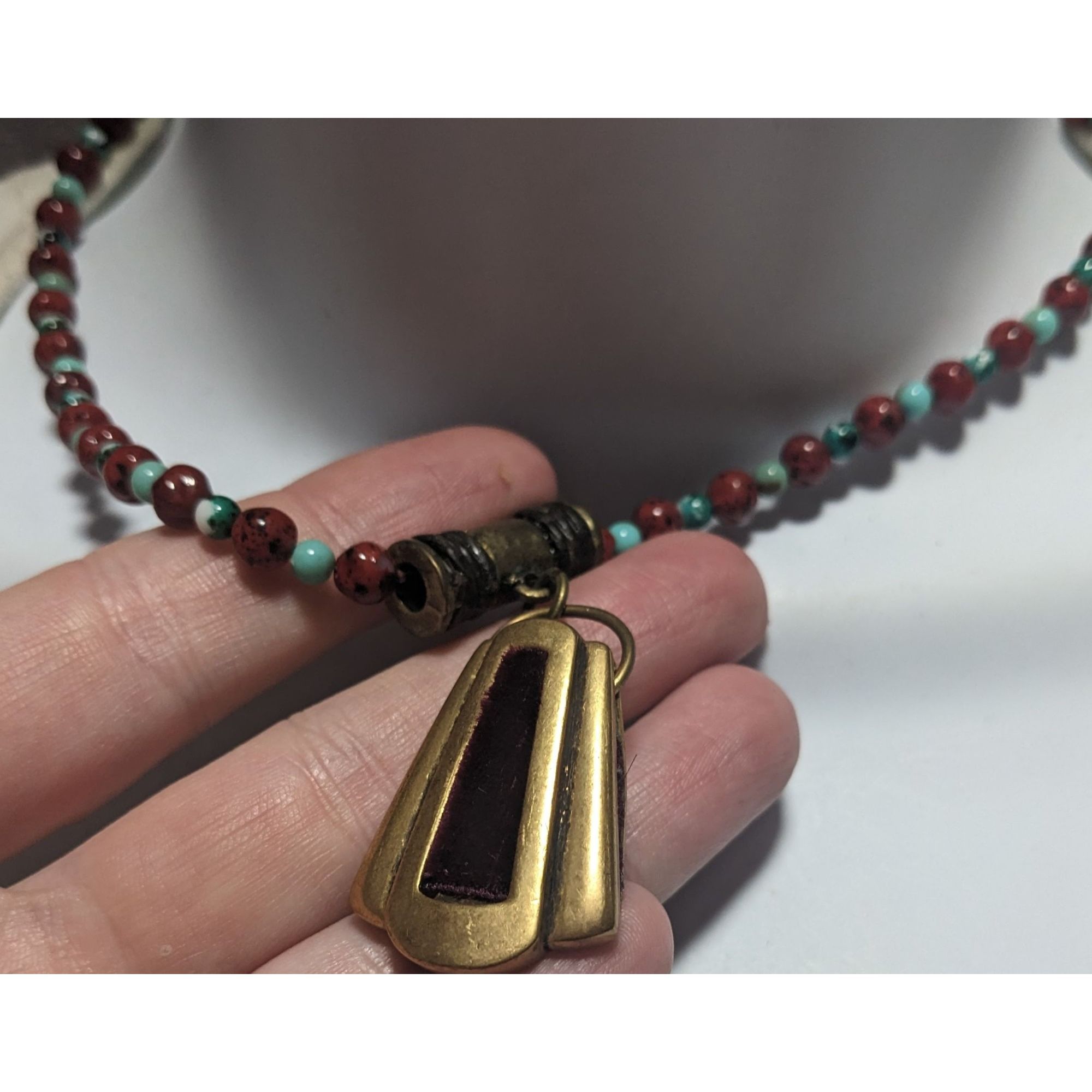 Chicos Chico's Vintage Velvet Beaded Pendant Necklace Size ONE SIZE - 8 Thumbnail
