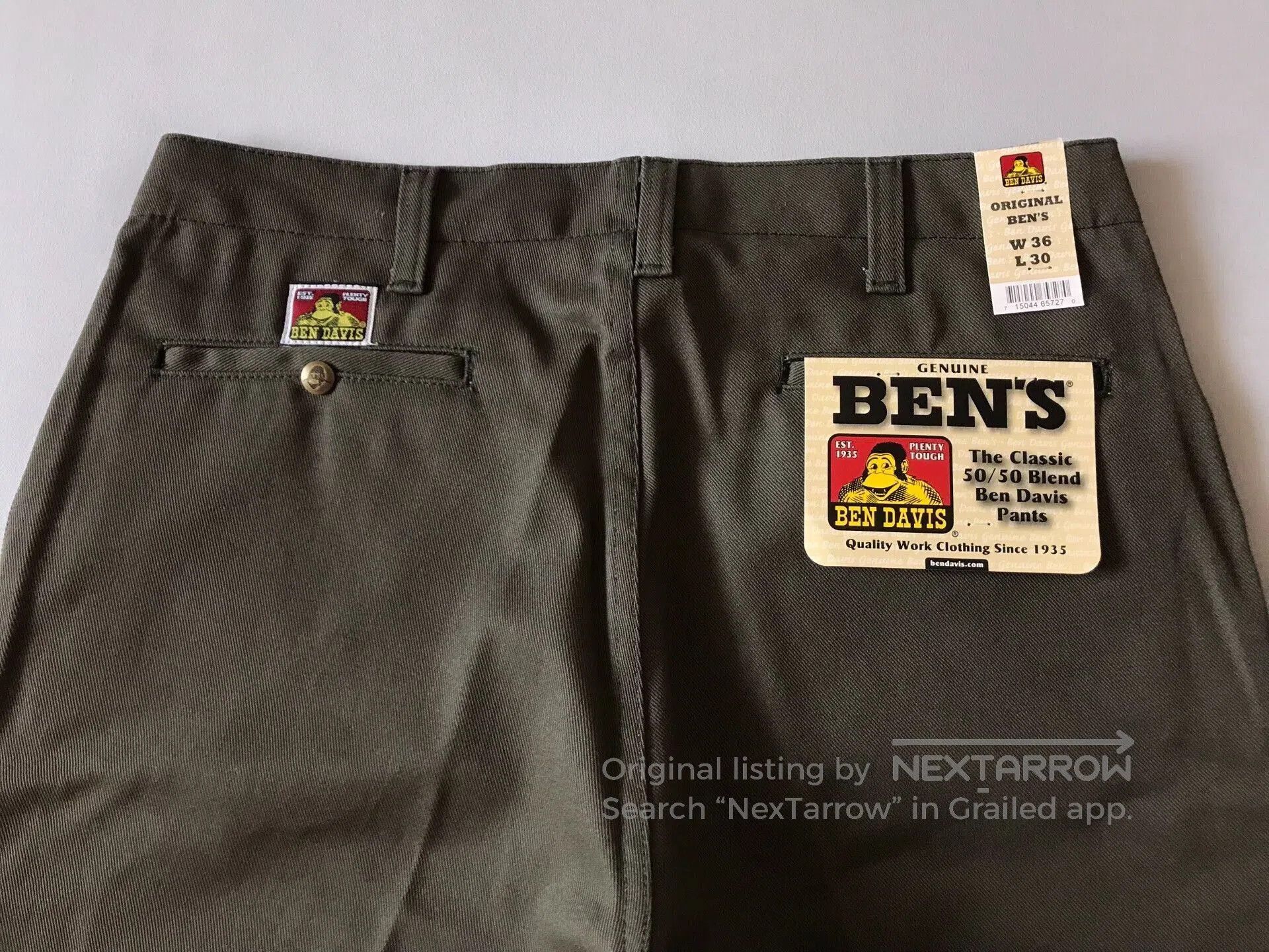 Ben Davis Ben Davis 657 Chino Work Pants W36L30. Size US 36 / EU 52 - 5 Thumbnail