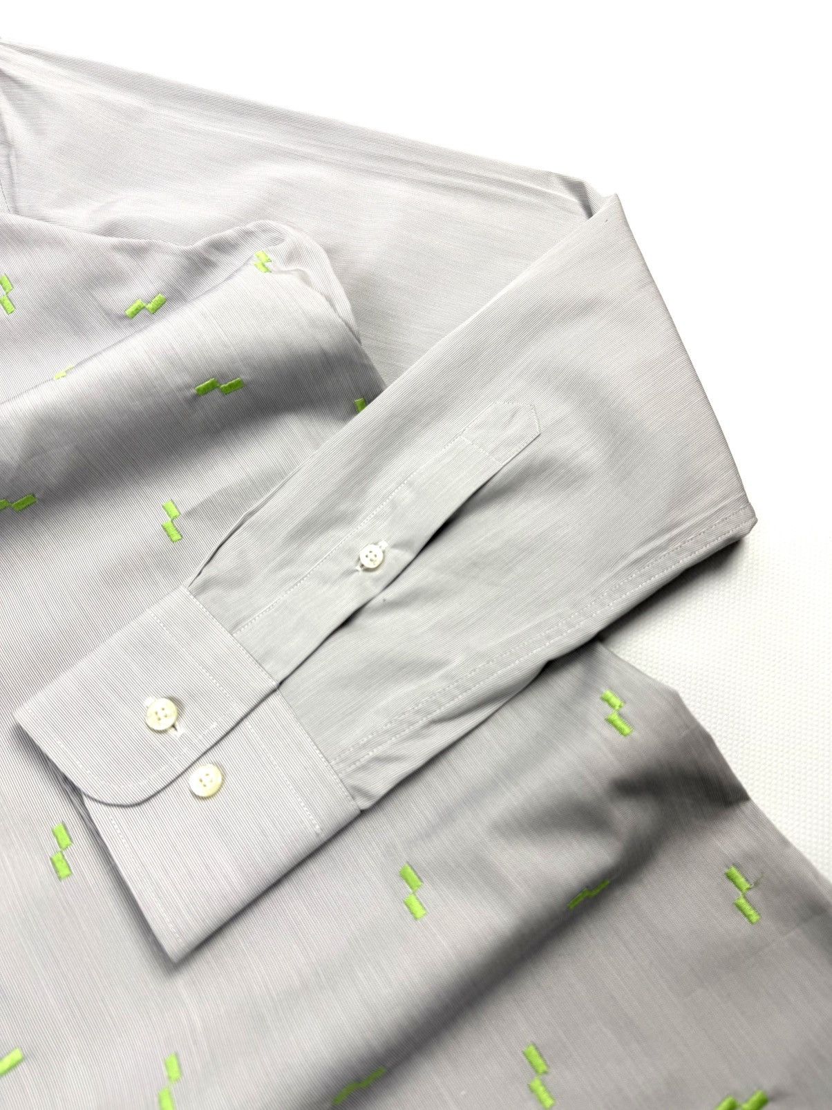 Etro Rare ETRO Luxury Cotton Button-Up Shirt Gray Italy Vintage Size US L / EU 52-54 / 3 - 14 Thumbnail