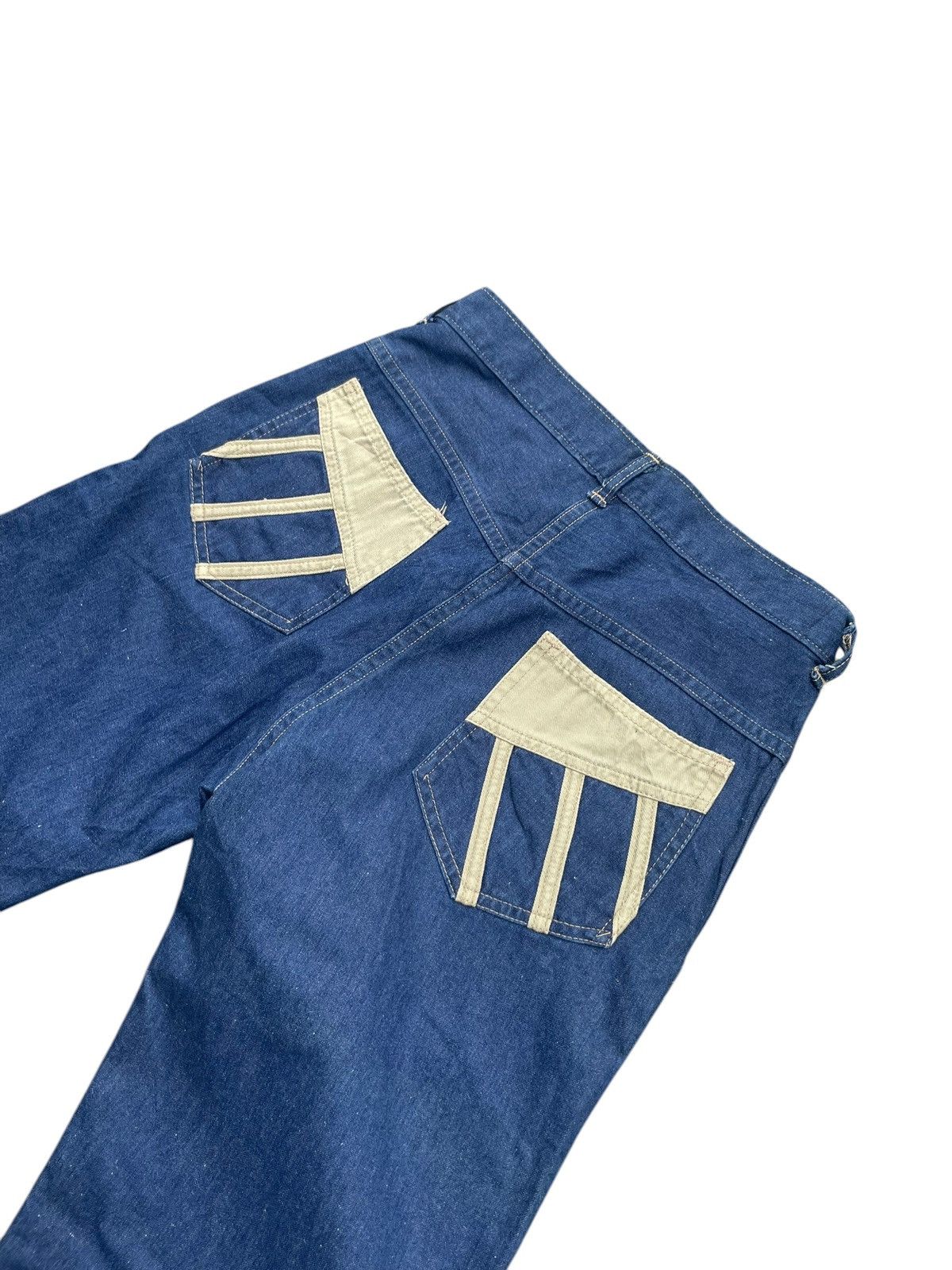 Other Vintage 70’s Unknown Flare Jeans Size US 28 / EU 44 - 6 Thumbnail