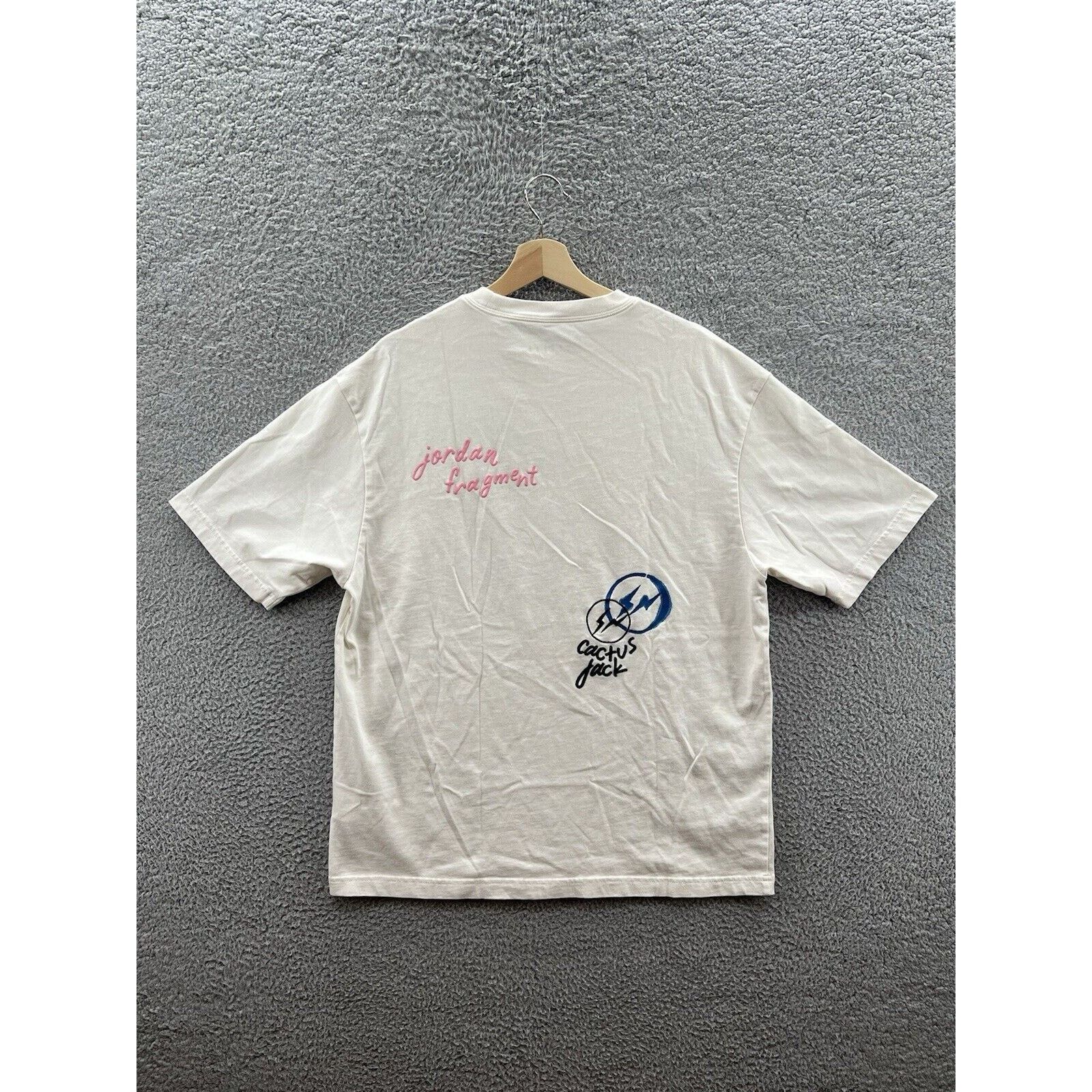 Jordan Brand Jordan x Travis Scott x Fragment Short Sleeve T-Shirt Size US L / EU 52-54 / 3 - 2 Thumbnail