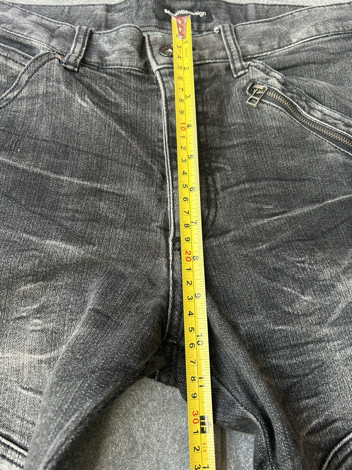 Hysteric Glamour × Japanese Brand × semanticdesign Semantic Design Stretchable 6 Pocket Denim Size US 31 - 10 Thumbnail