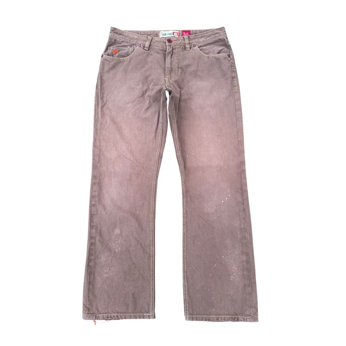 Quiksilver Vintage 90s Quiksilver Distressed Denim Jeans Brown Size US 34 / EU 50 - 4 Thumbnail