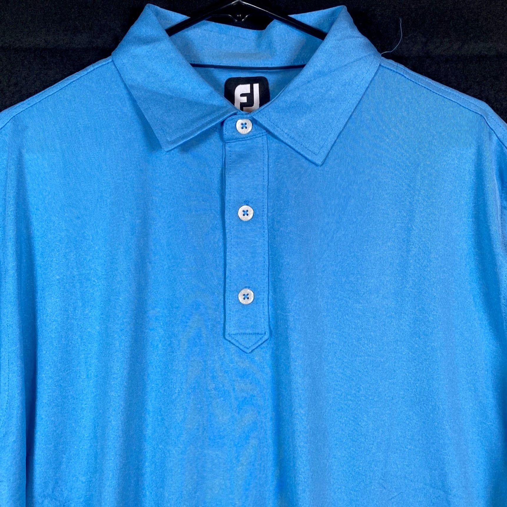 Footjoy FootJoy Mens Shirt Polo Blue Golf Athleisure Quick Dry Stretch Large Size US L / EU 52-54 / 3 - 2 Thumbnail