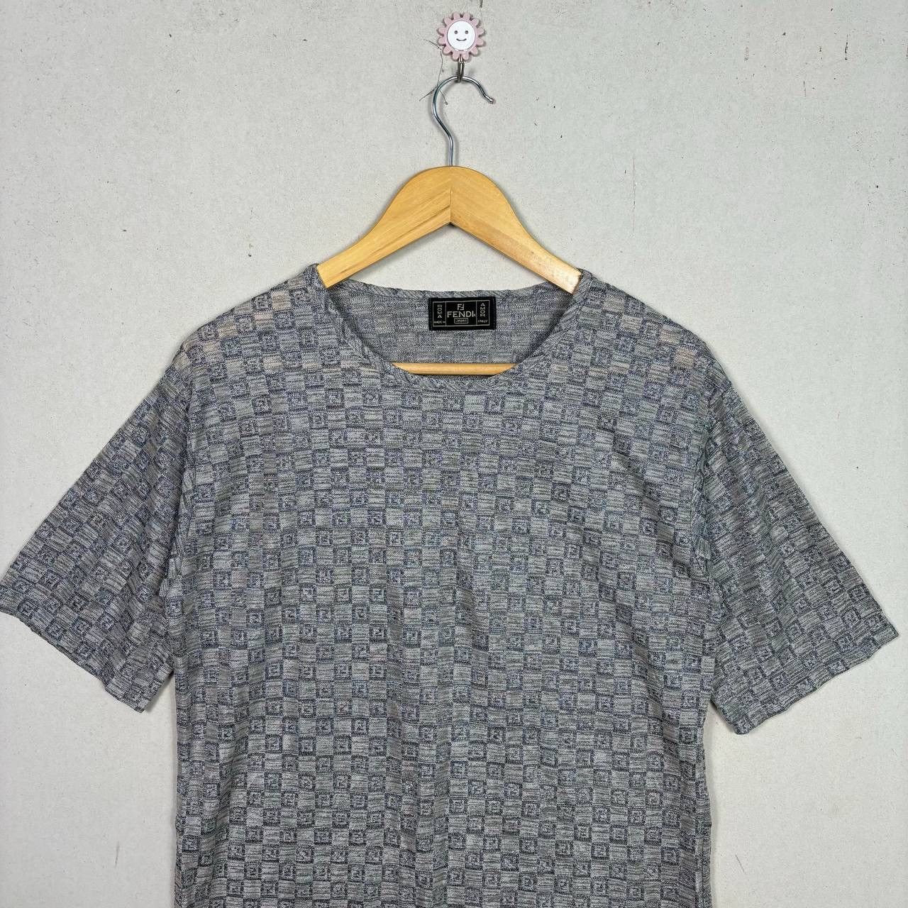 Fendi Fendi Monogram Made in Italy Grey T-Shirt Size US M / EU 48-50 / 2 - 3 Thumbnail
