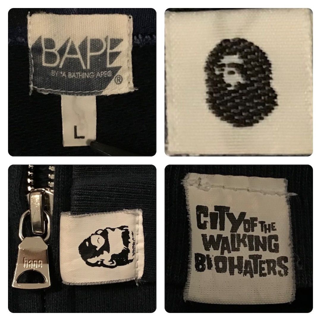 Bape × Nigo 2007 BAPE Blue camo x Navy shark full zip hoodie APE NIGO Size US L / EU 52-54 / 3 - 7 Thumbnail