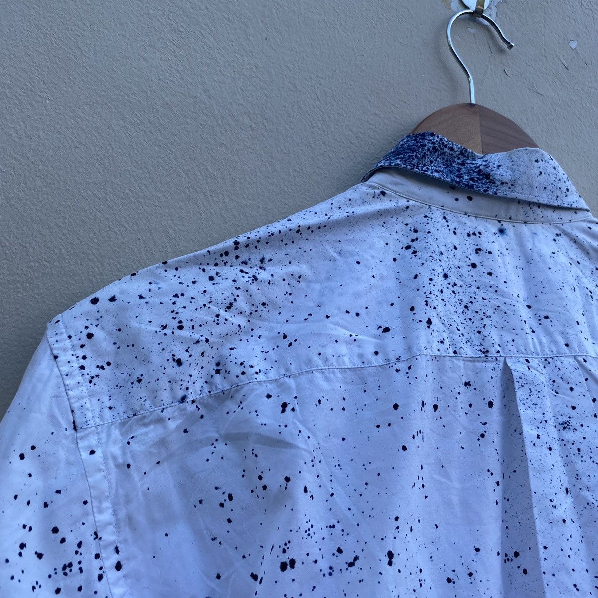 Comme des Garcons Comme des Garcons White Ink Splatter Longsleeve Shirt Size US S / EU 44-46 / 1 - 8 Thumbnail