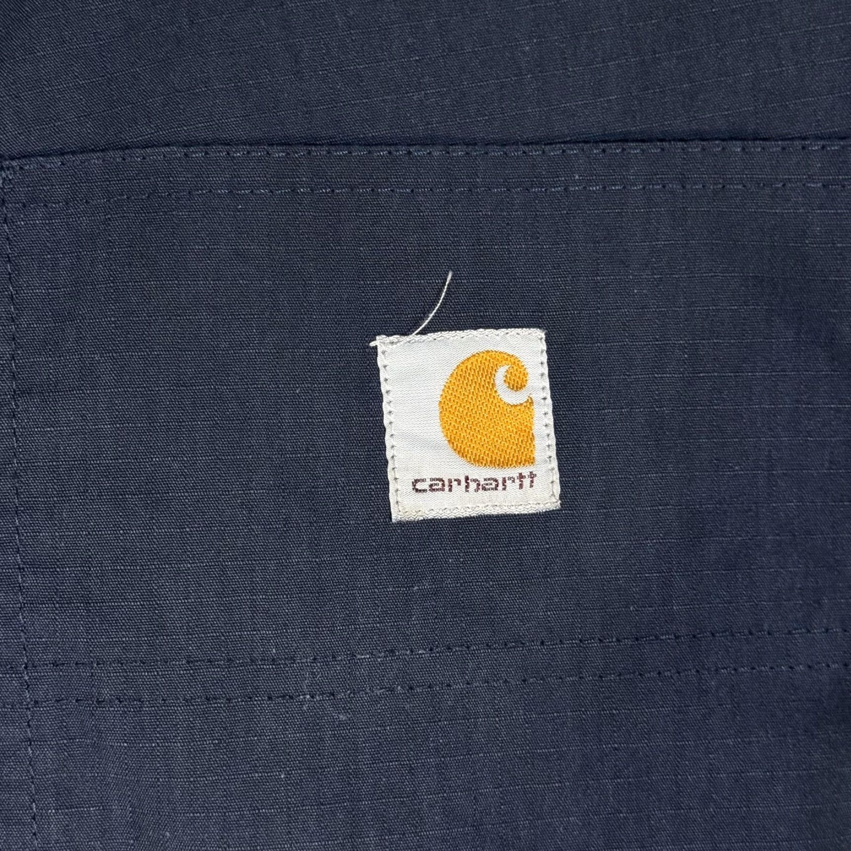 Carhartt Carhartt Pants Mens 39x31 Navy Blue Ripstop Relaxed Fit Zip Pocket Work Size US 38 / EU 54 - 7 Thumbnail