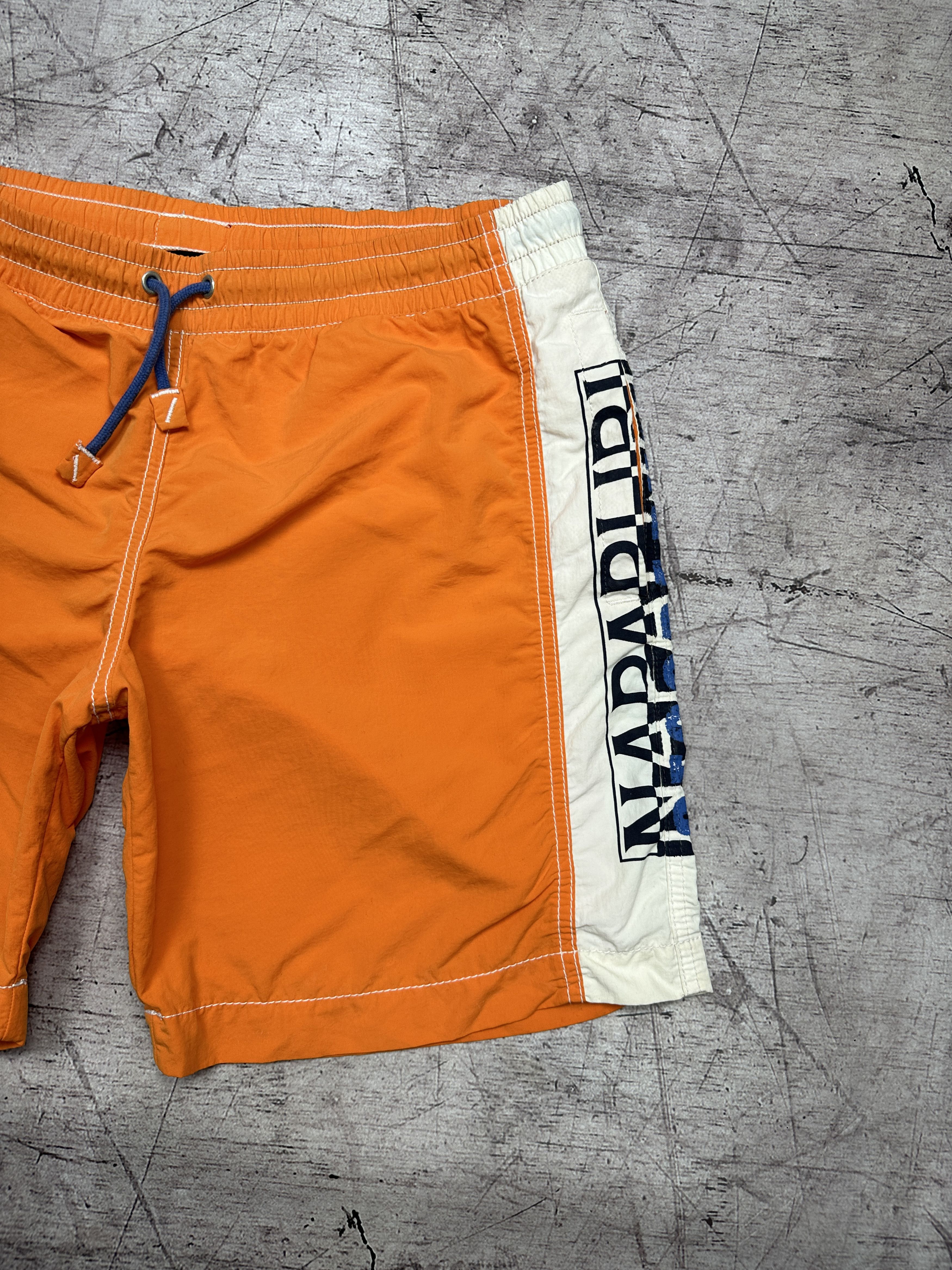 Napapijri Napapijri Vintage Mens Nylon Big Logo Swimming Shorts Size US 34 / EU 50 - 2 Thumbnail