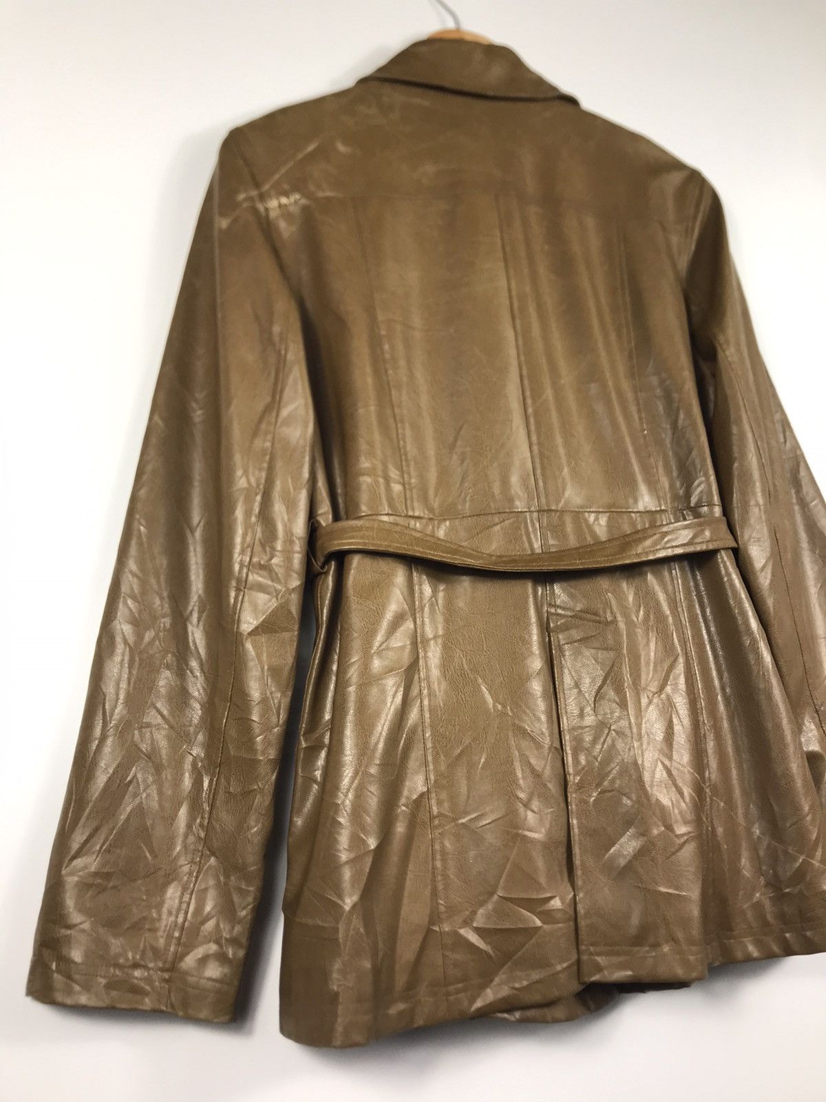 Japanese Brand × Vintage ⚡️Vintage Lejolitenps Leather Trench Coat Jacket Size L / US 10 / IT 46 - 13 Thumbnail