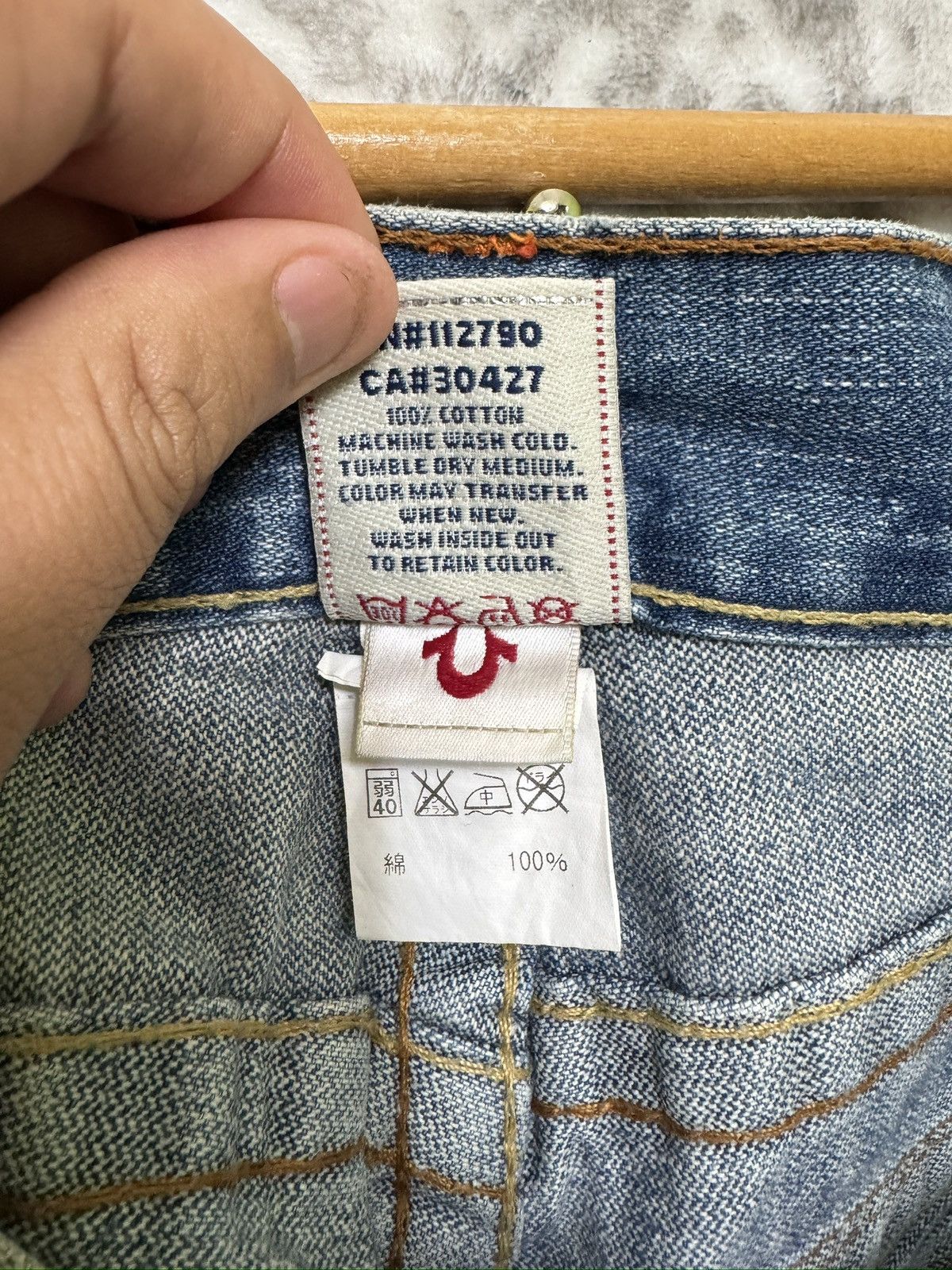 True Religion True Religion Joey Flare Denim Jeans Light Blue Distressed Size US 32 / EU 48 - 16 Thumbnail