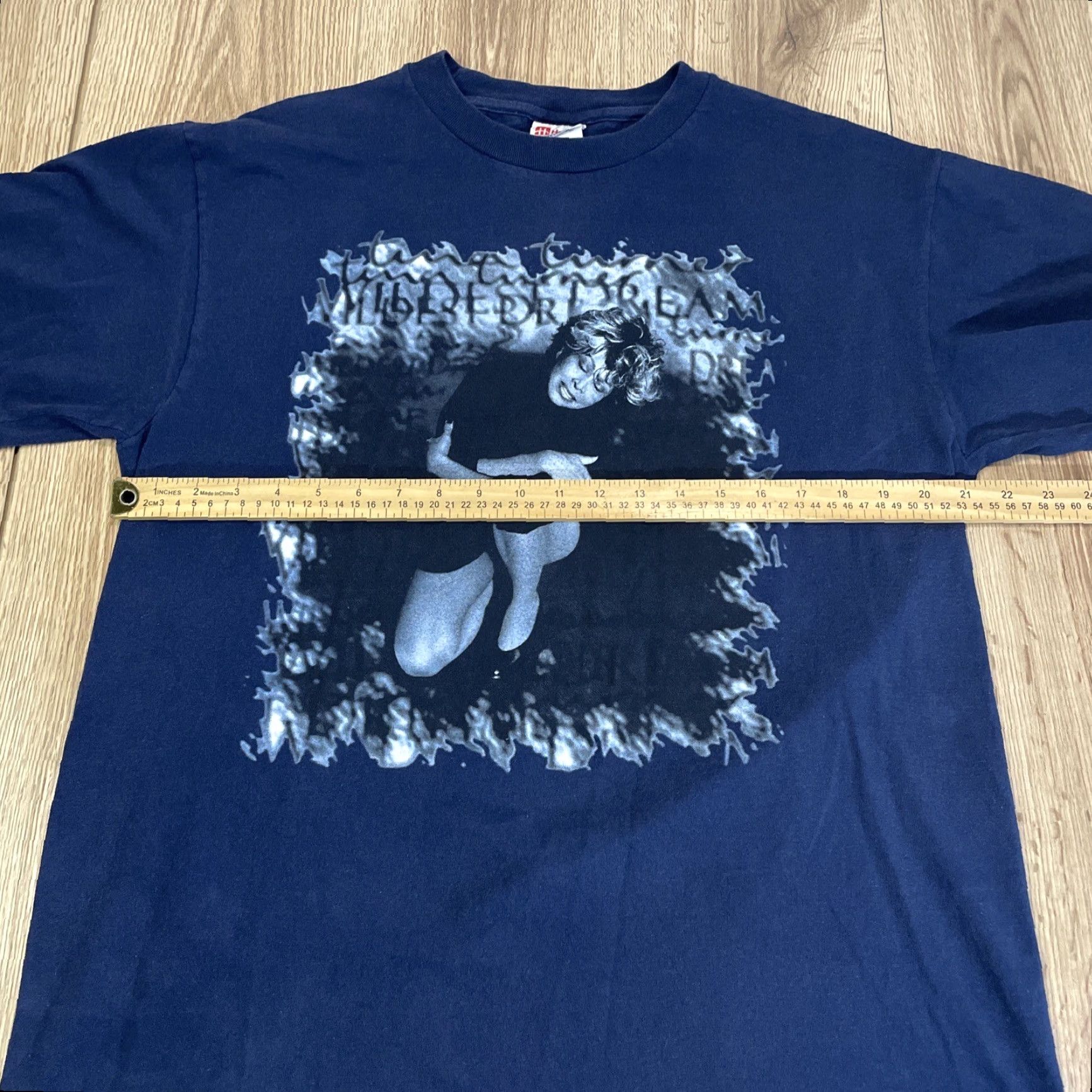 Hanes VINTAGE Tina Turner Tour Shirt Adult L Blue 90s Graphic Double-Sided Mens Size US L / EU 52-54 / 3 - 5 Thumbnail