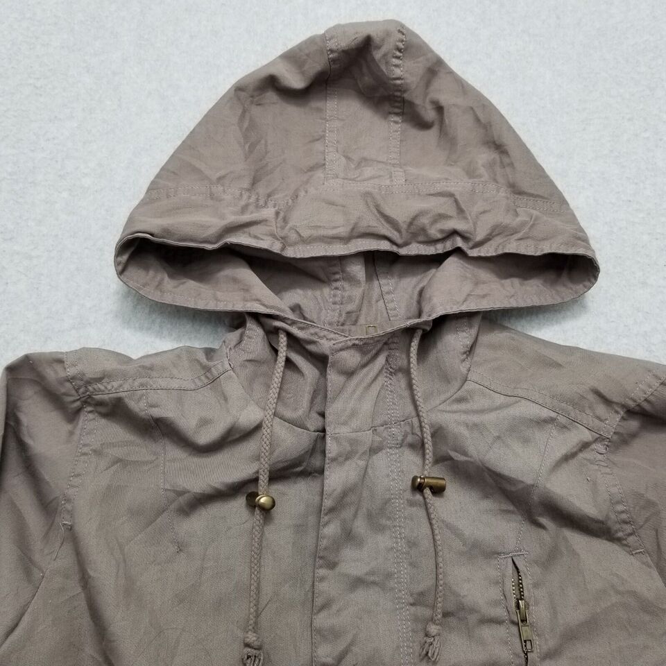Other Sans Souci Jacket Womens Large Pockets Full Zip Snap Hooded Size L / US 10 / IT 46 - 9 Thumbnail