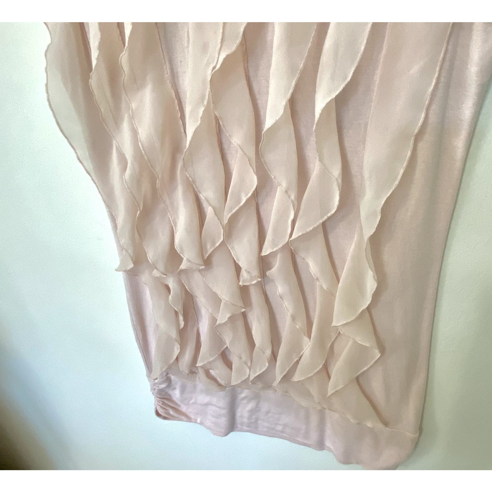 Other Kenar Blush Sleeveless Victorian Ruffle Front Blouse S Size S / US 4 / IT 40 - 6 Thumbnail