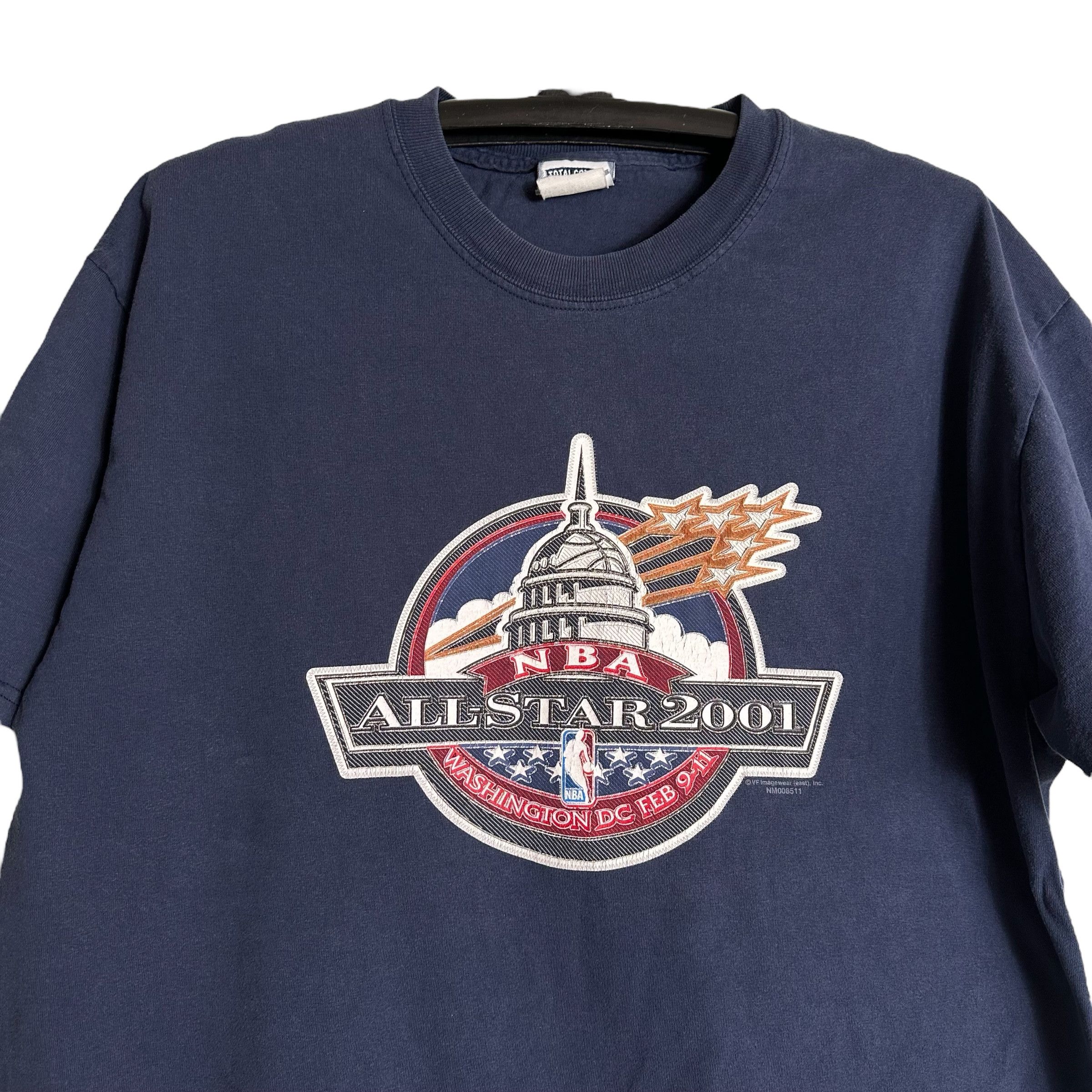 NBA 🔥RARE🔥Vintage All-Star 2001 NBA Spell Out T-shirt Size US L / EU 52-54 / 3 - 2 Thumbnail