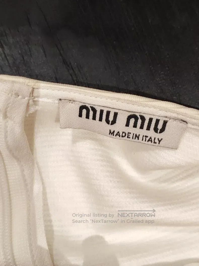 Miu Miu Miu Miu Size M V-neck bow design of dress Size M / US 6-8 / IT 42-44 - 4 Thumbnail