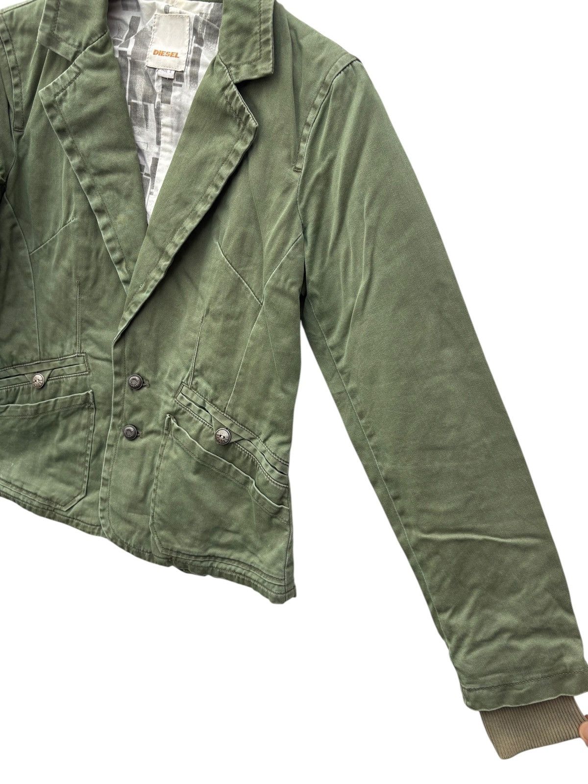 Diesel Diesel De-Arming Women’s Green Jacket Coat Size S / US 4 / IT 40 - 6 Thumbnail