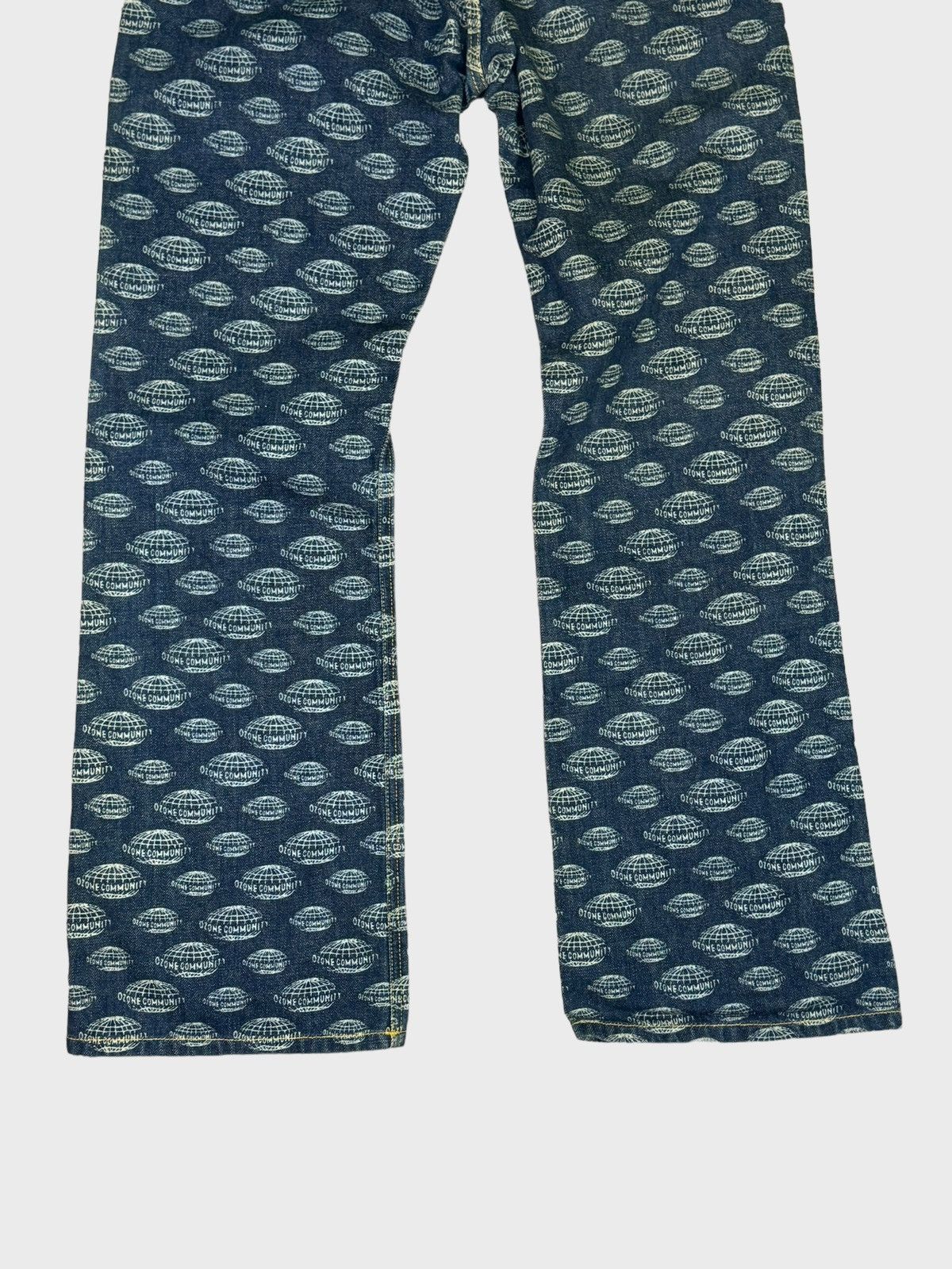 Japanese Brand Flare OZONE COMMUNITY Overpinted Hysteric Glamour Style Size US 28 / EU 44 - 10 Thumbnail