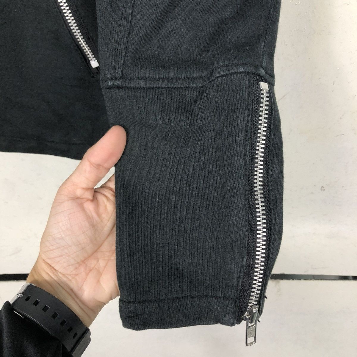 Japanese Brand 🔥VINTAGE CROPPED BIKER JACKET SHIPS DOUBLE COLLAR BONDAGE Size US S / EU 44-46 / 1 - 17 Thumbnail