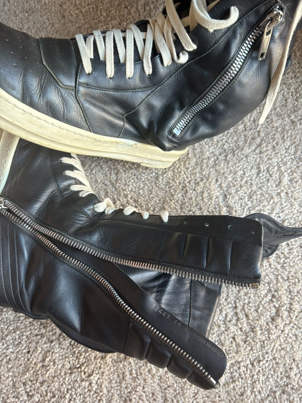 Rick Owens Rick owens leather cargobaskets Size US 11 / EU 44 - 6 Thumbnail