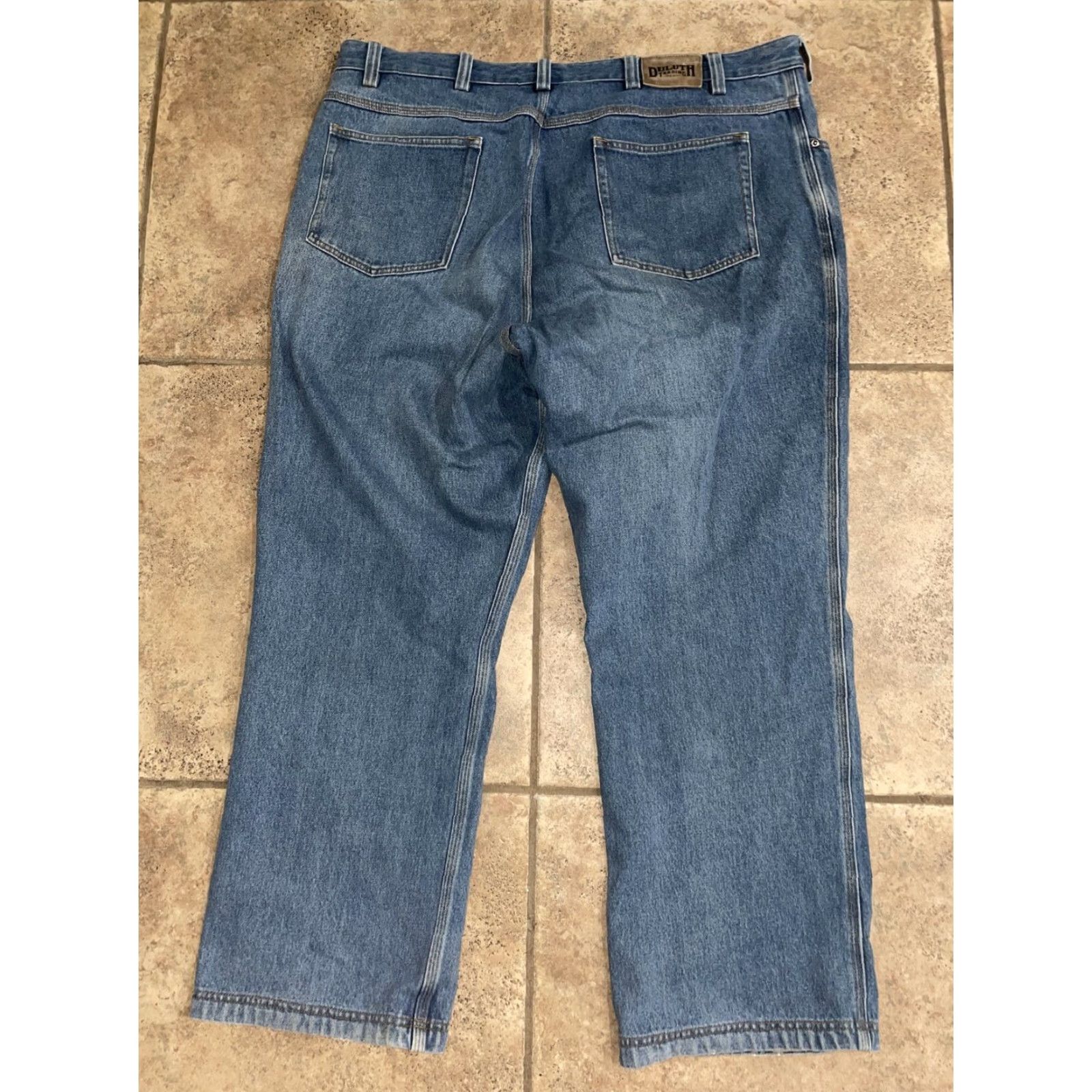 CO Duluth Trading Co Straight Jeans Mens 44 x 32 Blue Size US 44 / EU 60 - 4 Thumbnail