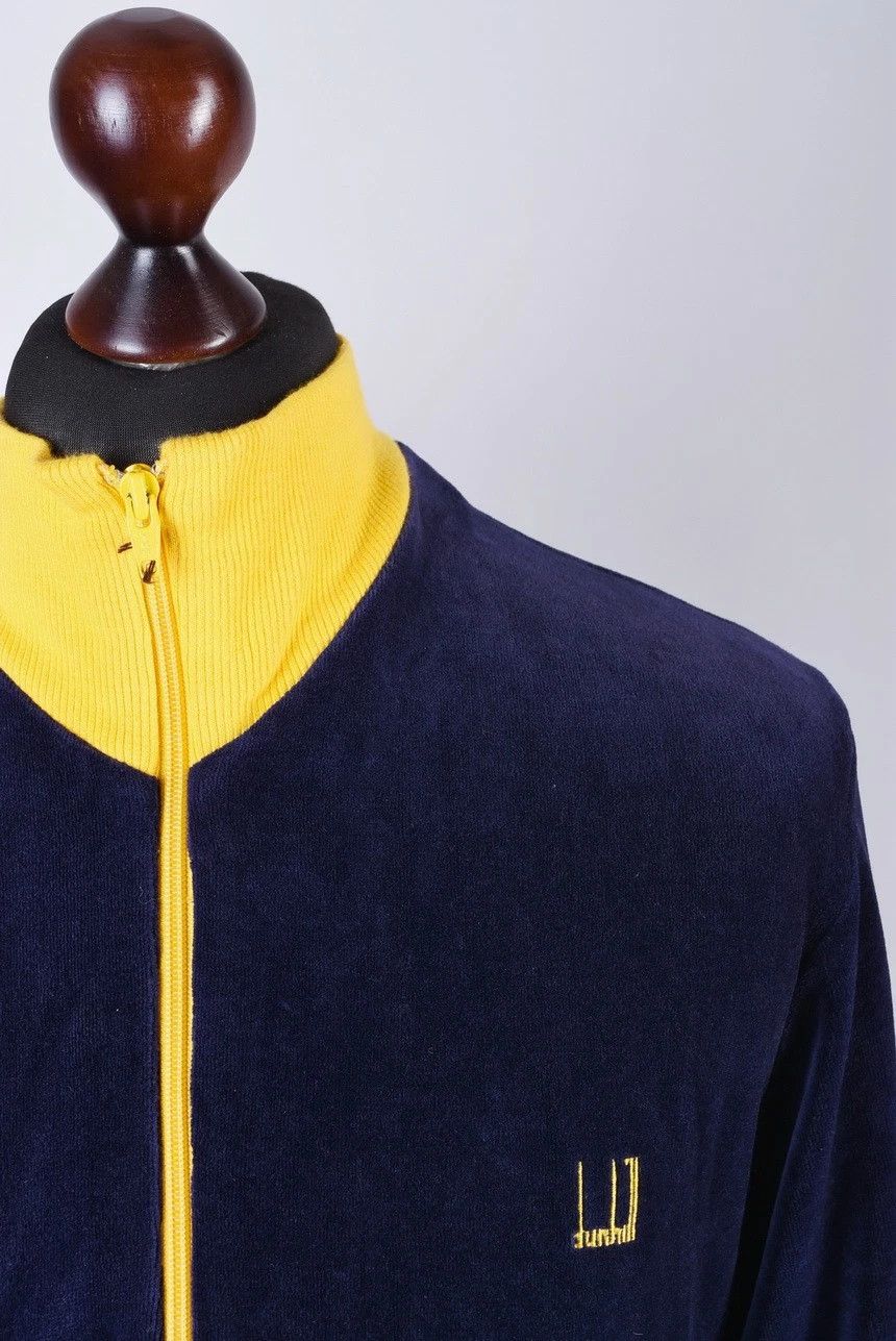 Alfred Dunhill Dunhill London Vintage Velour Zip Up Track Top Jacket Size M Size US M / EU 48-50 / 2 - 2 Thumbnail