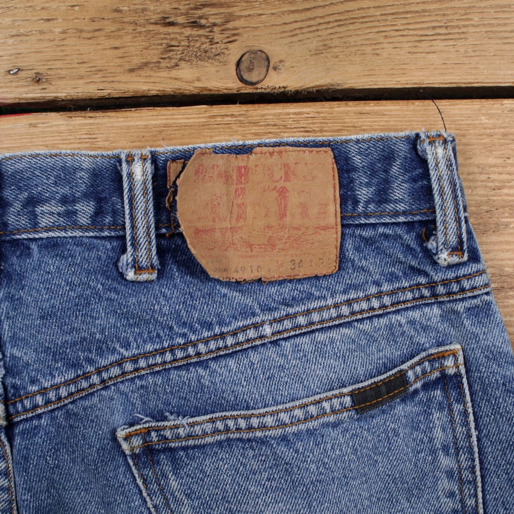 VINTAGE Roebucks Jeans Adult 32x34 Straight Denim Pants Sears 90s 