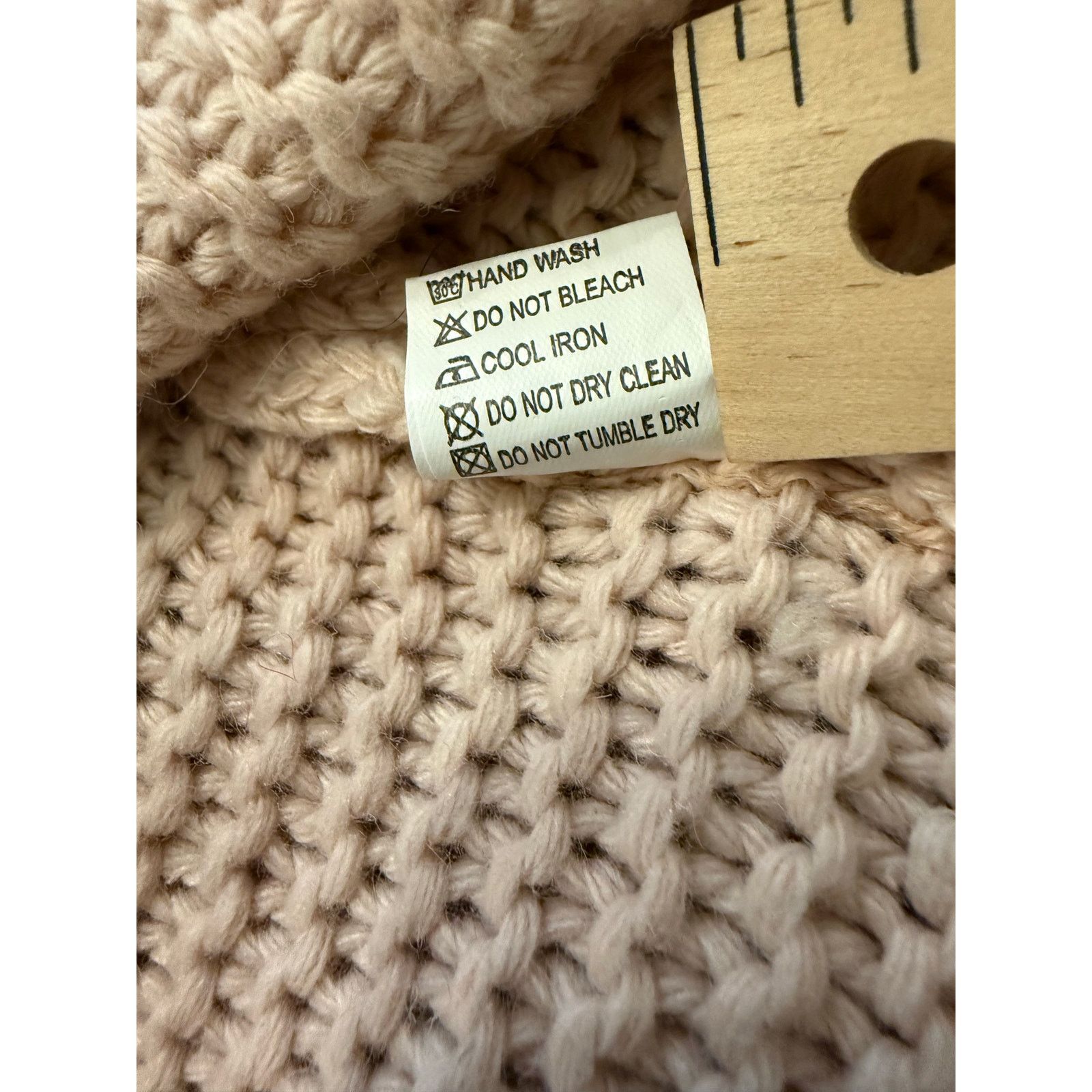 Other EUC Chic Soul Pale Pink Chunky Knit Cardigan Size XL Size XL / US 12-14 / IT 48-50 - 7 Thumbnail