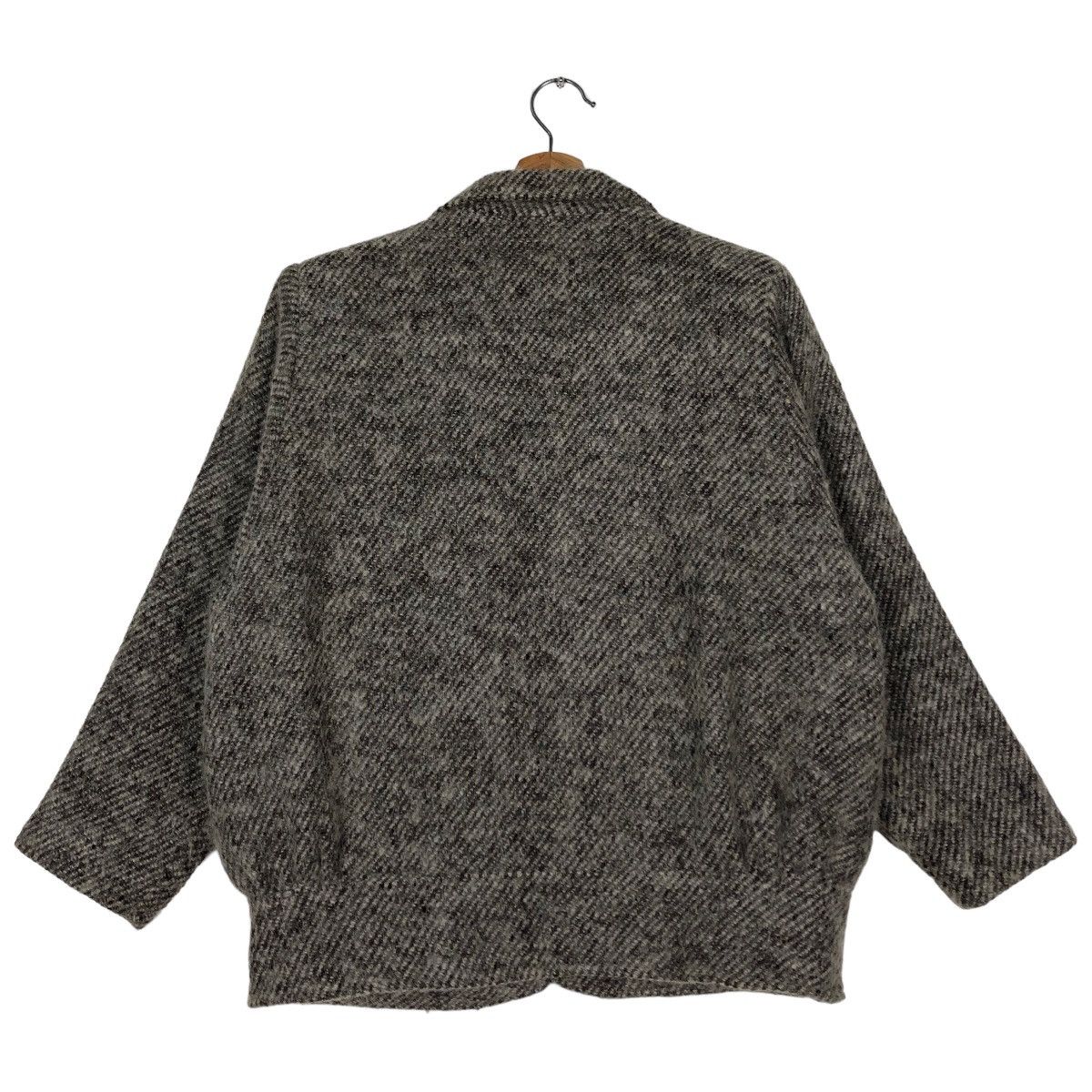 Japanese Brand 🔥Vintage Herringbone Wool Bomber Jacket Issey Miyake Japan Size US M / EU 48-50 / 2 - 7 Thumbnail