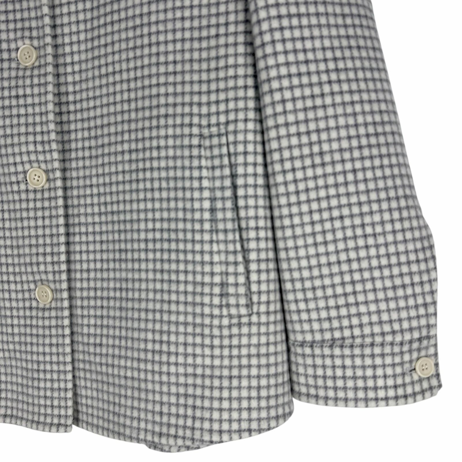 Theory Theory 100% Wool Check Pattern Shirt Jacket White Size S Size S / US 4 / IT 40 - 7 Thumbnail