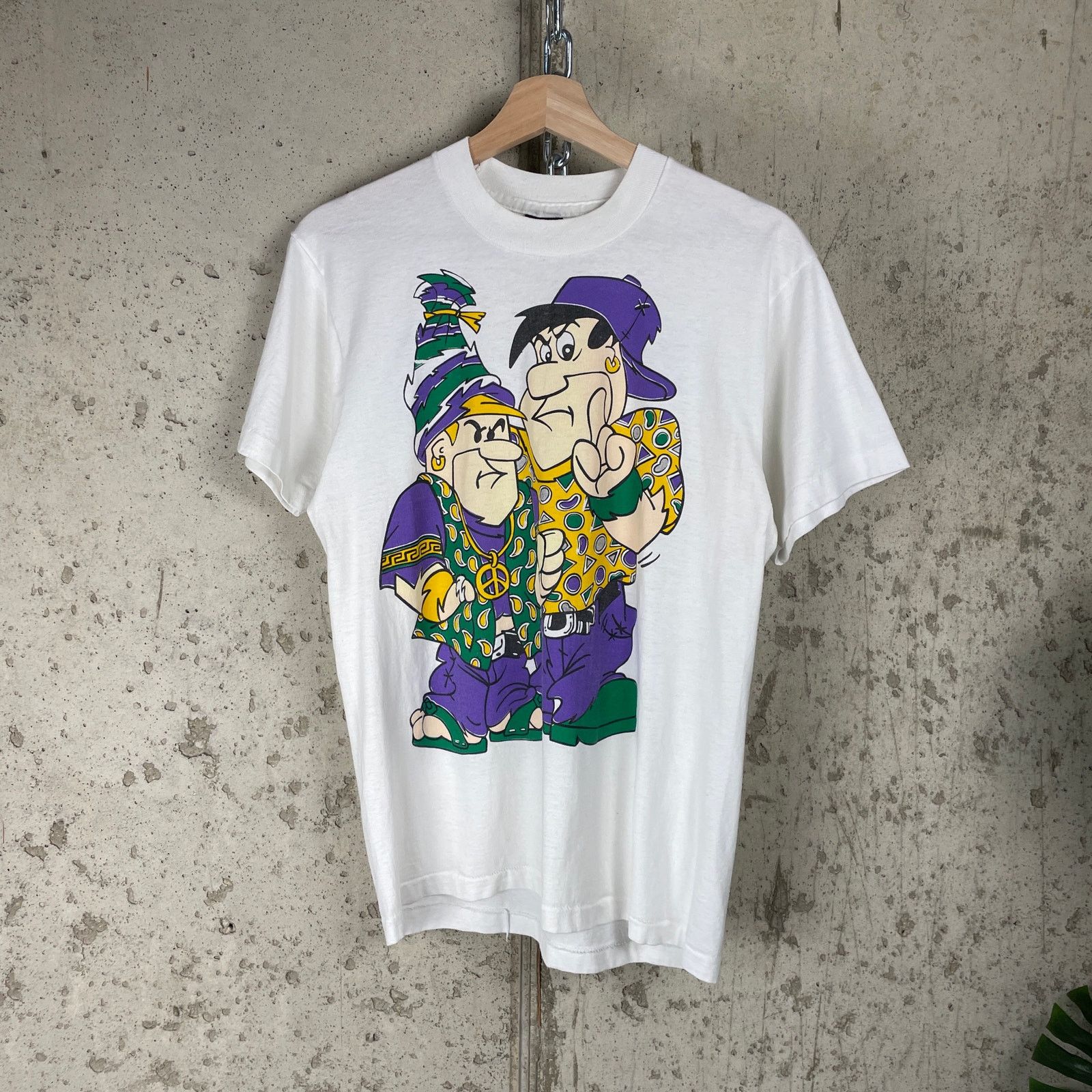 Other Flintstones Mardi Gras Fred Barney Rap Parody Shirt 90s M Size US M / EU 48-50 / 2 - 1 Thumbnail